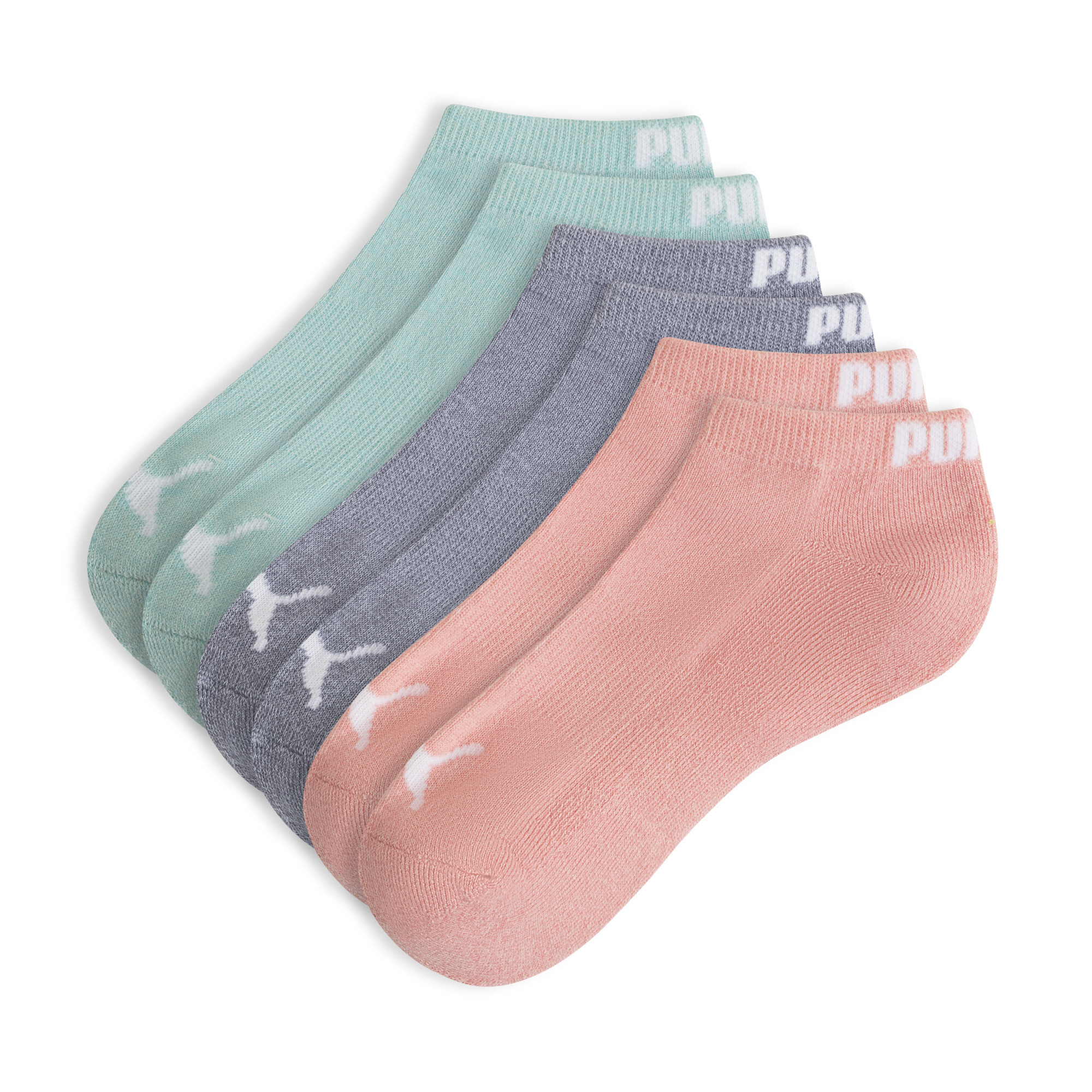 PUMA Big Half-Terry Low Socks 3 Pairs Girls Kids $10