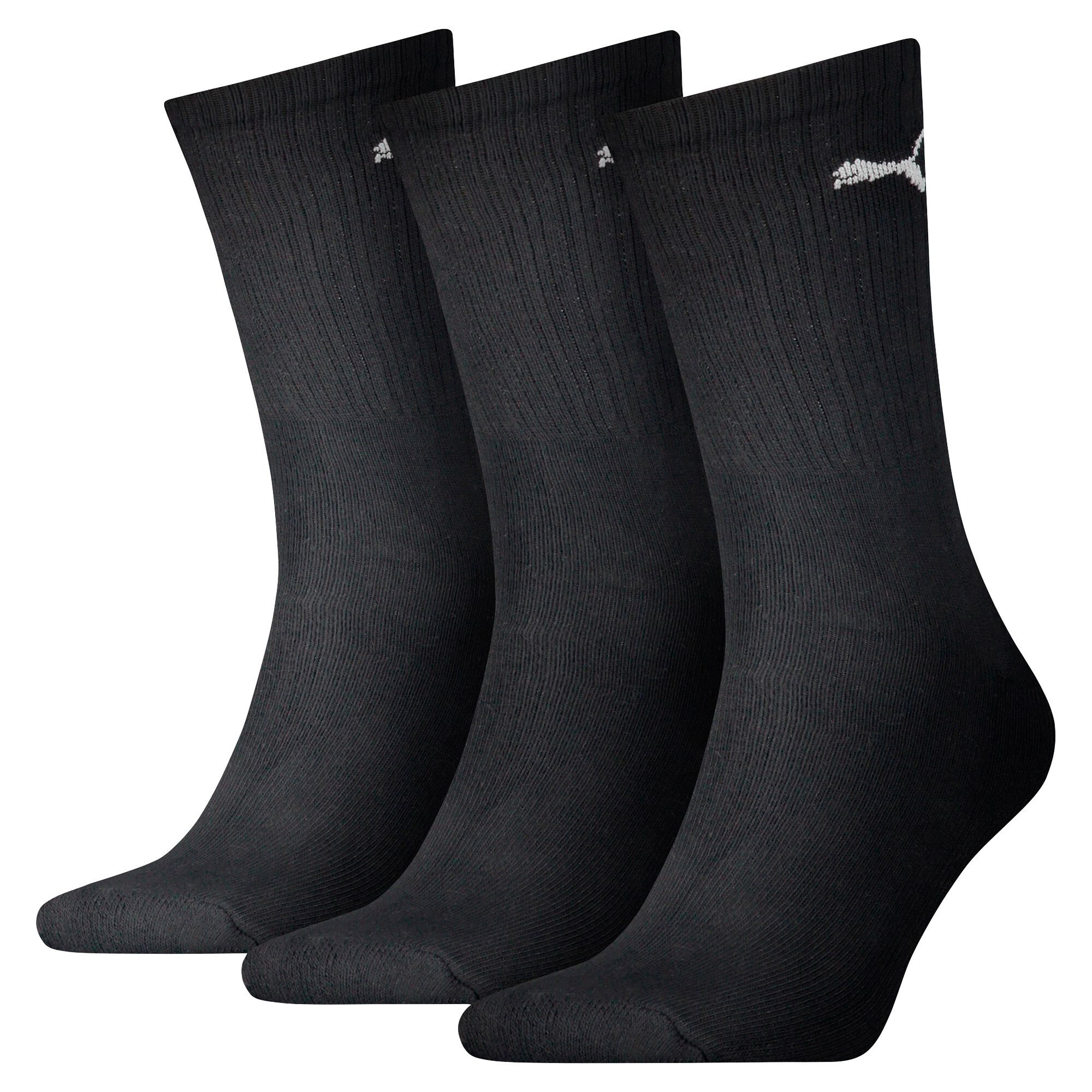 Puma kurze Crew-Socken 3er-Pack Für Herren | Black | Größe: 43-46