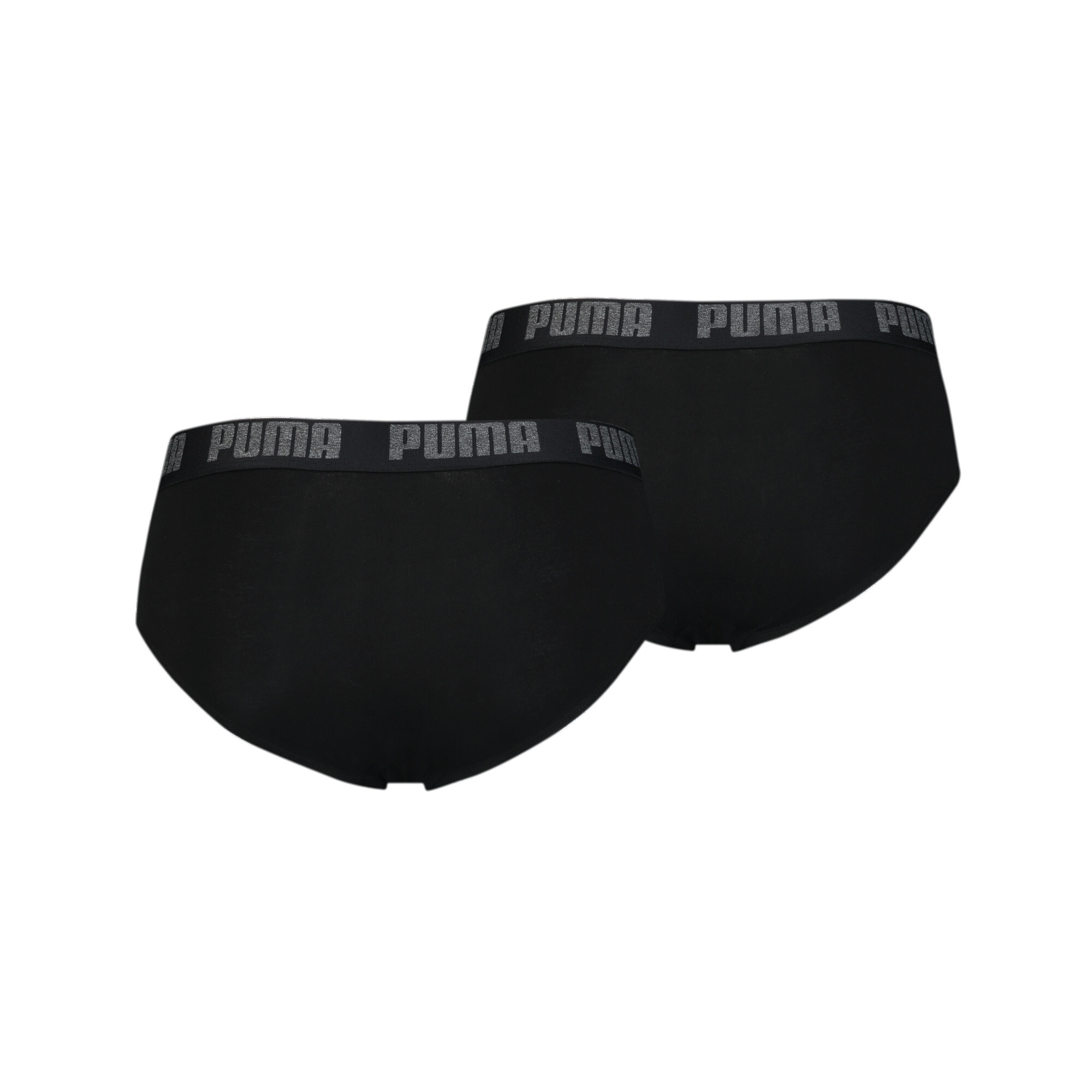 Men's PUMA Basic Briefs 2 Pack In Black, Size XL