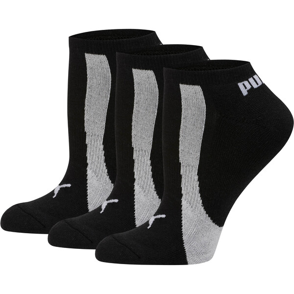 Shop Puma Women's No Show Socks [3 Pairs] In Black-white
