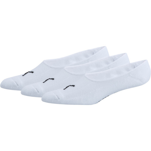 Puma Men's Liner Socks (3 Pairs) In White-black