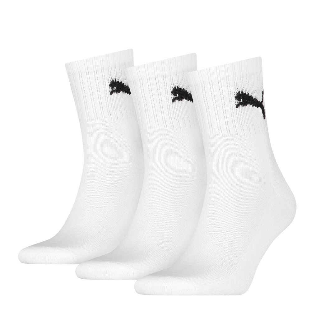 Unisex Short Crew Socks 3 pack White PUMA
