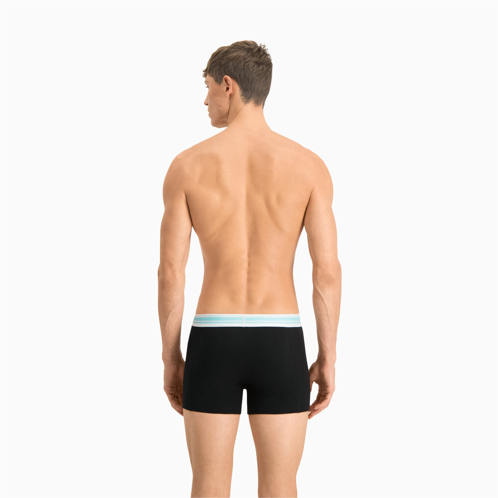 

PUMA - male - Мужское нижнее белье Placed Logo Boxer Shorts 2 Pack – blue / black –, Синий
