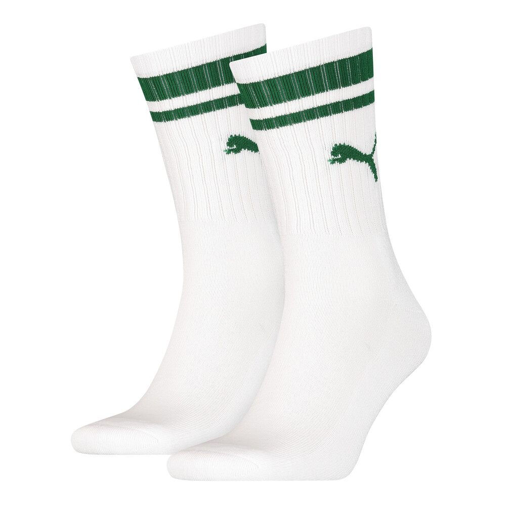 

PUMA - Носки PUMA CREW HERITAGE STRIPE 2P – white / green –, Белый