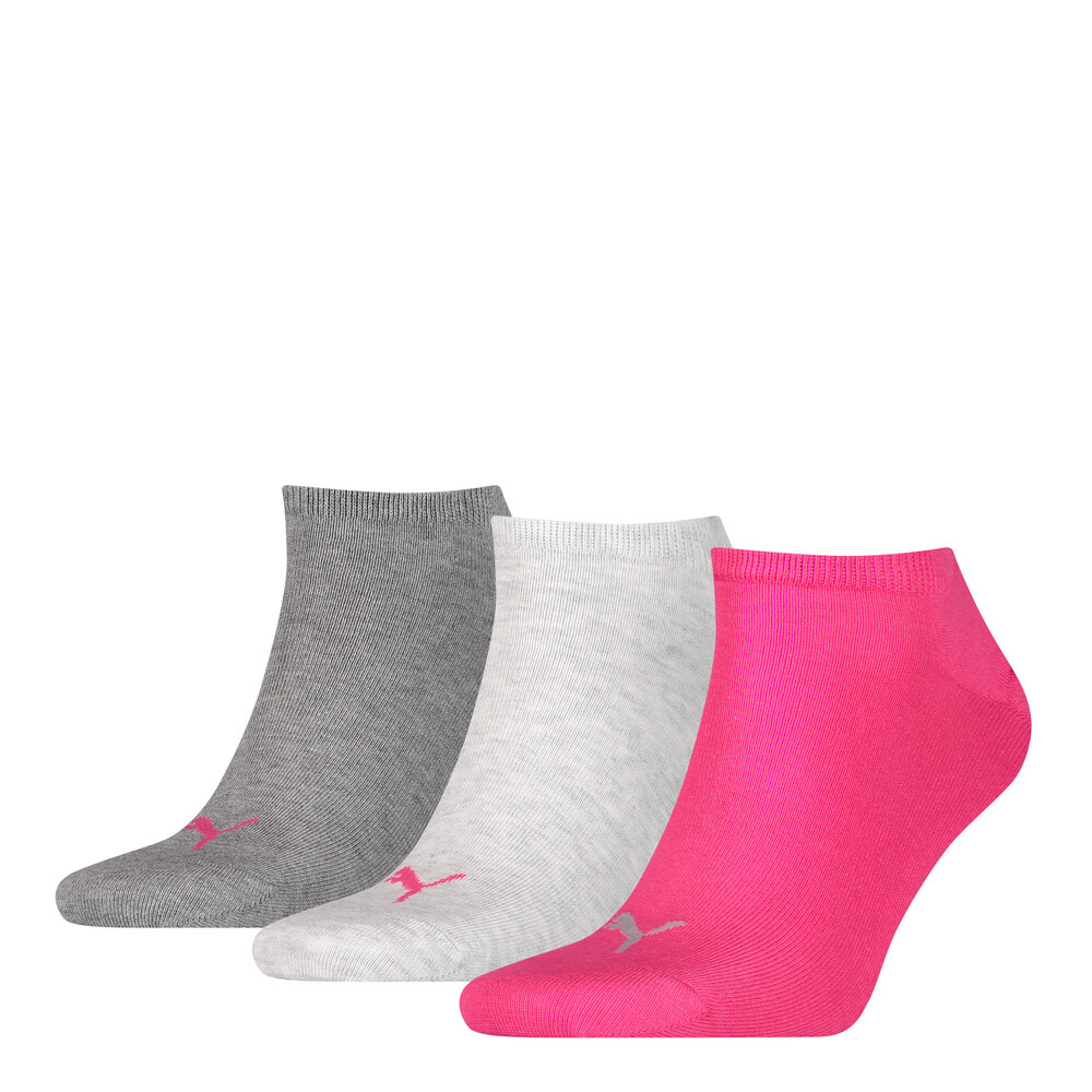 

PUMA - Носки PUMA UNISEX SNEAKER PLAIN 3P – middle grey melange / pink –, Серый