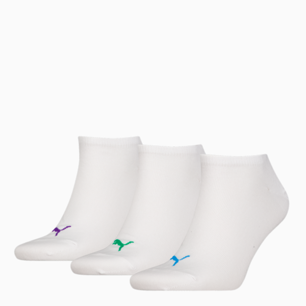 Pack de 3 Medias tobilleras lisas unisex, white combo, large-ARG