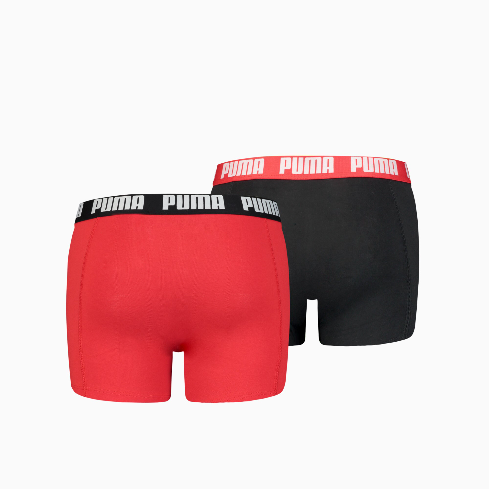 Men's PUMA Basic Boxers 2 Pack In Red, Size Small