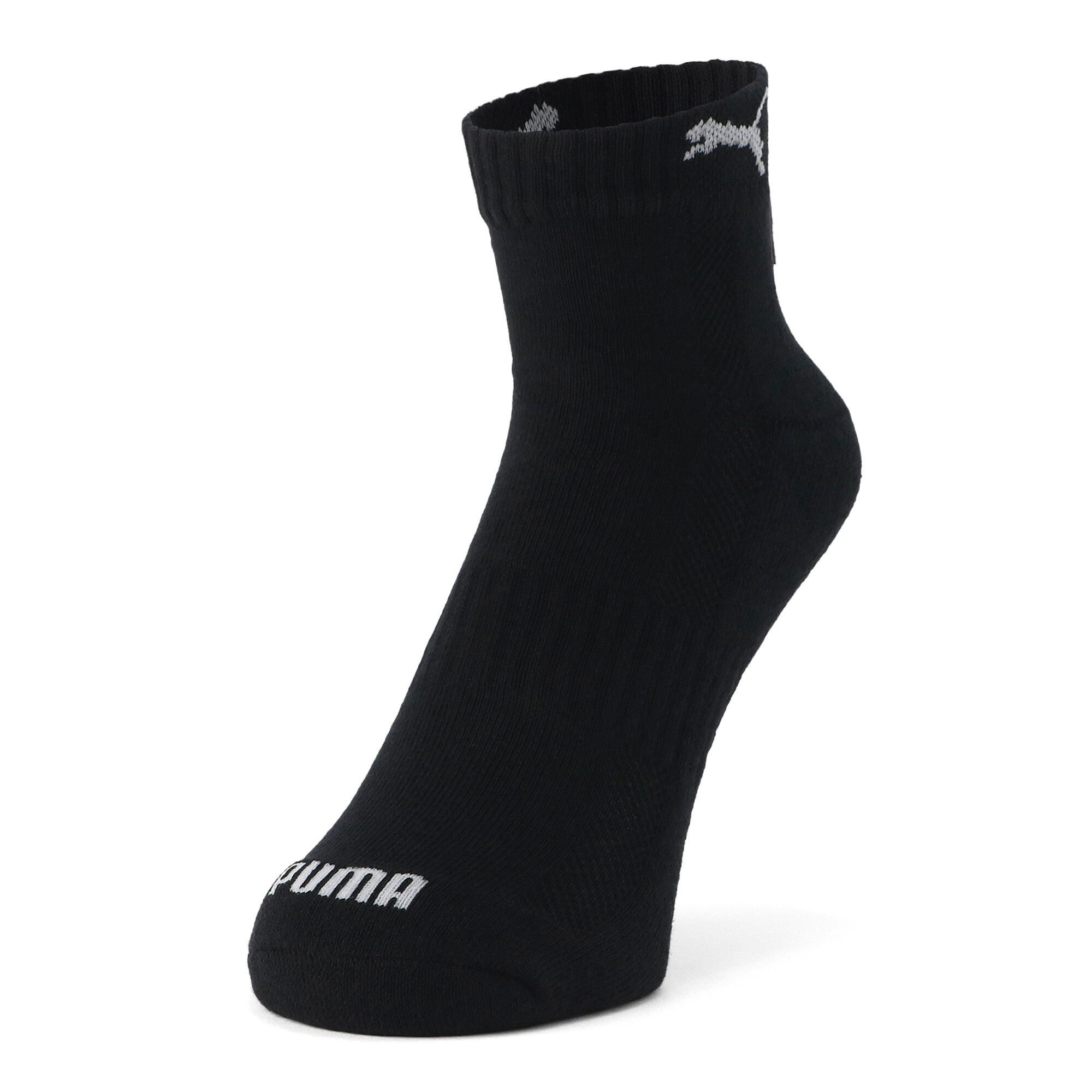 ユニセックス PUMA クォーター クッション ソックス 3足セット