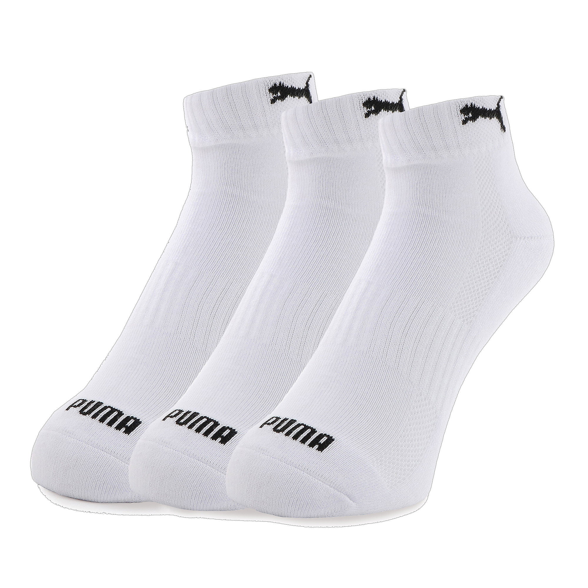 ユニセックス PUMA クォーター クッション ソックス 3足セット