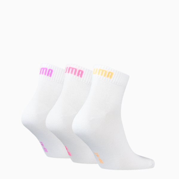 Pack de 3 Medias tobilleras lisas unisex, white combo, large-ARG