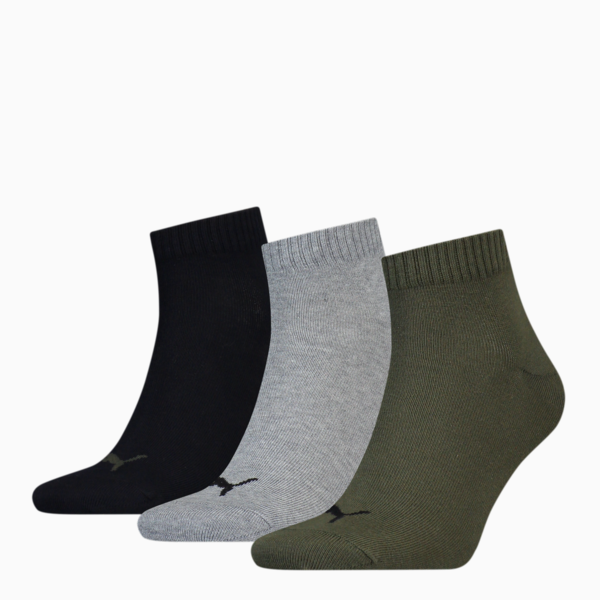 Pack de 3 Medias tobilleras lisas unisex, green, large-ARG