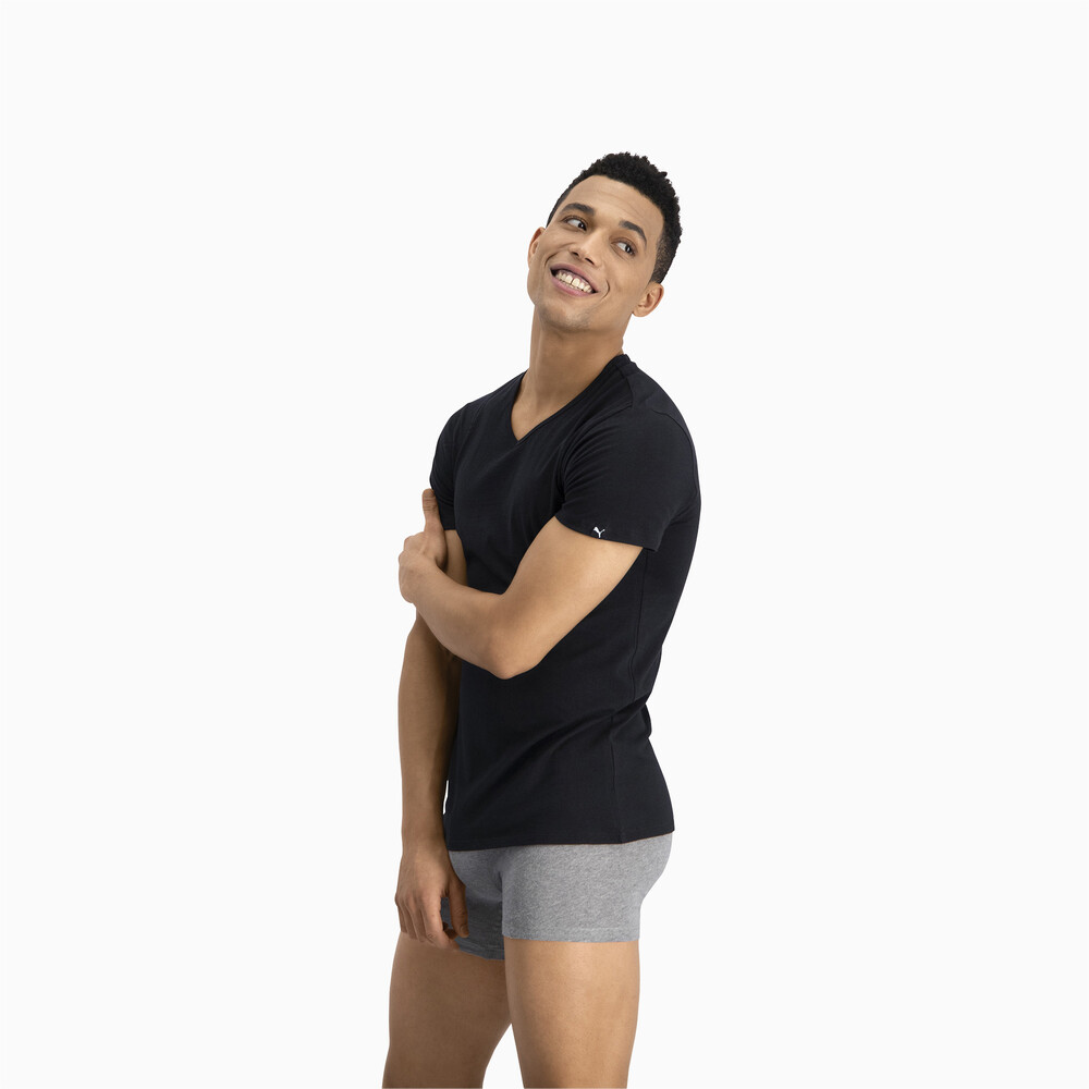 

PUMA - male - Футболка PUMA Basic Men's V-Neck T-Shirt (2 Pack) – black –, Черный