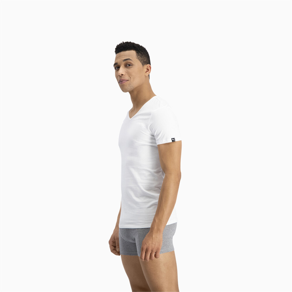 

PUMA - male - Футболка PUMA Basic Men' V-Neck T-Shirt (2 Pack) – white –, Белый