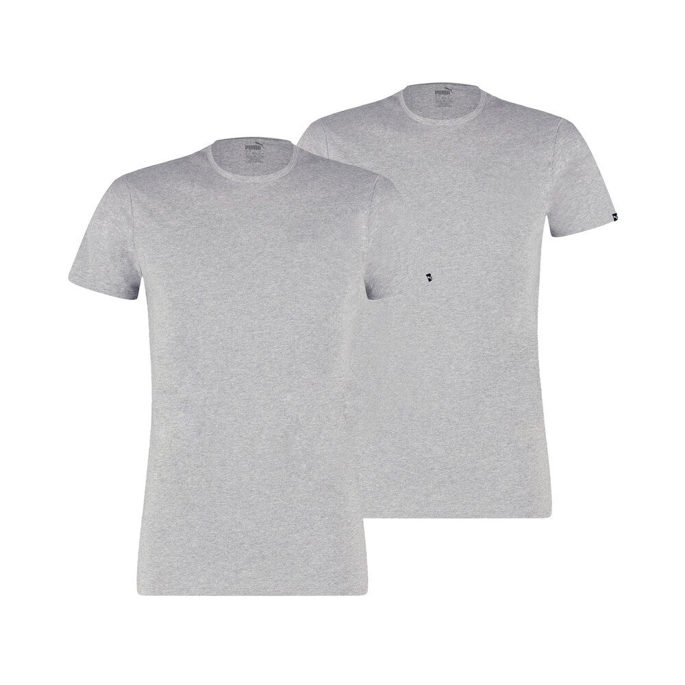 

PUMA - male - Футболка PUMA Basic Men's Crew Neck T-Shirt (2 Pack) – middle grey melange –, Серый