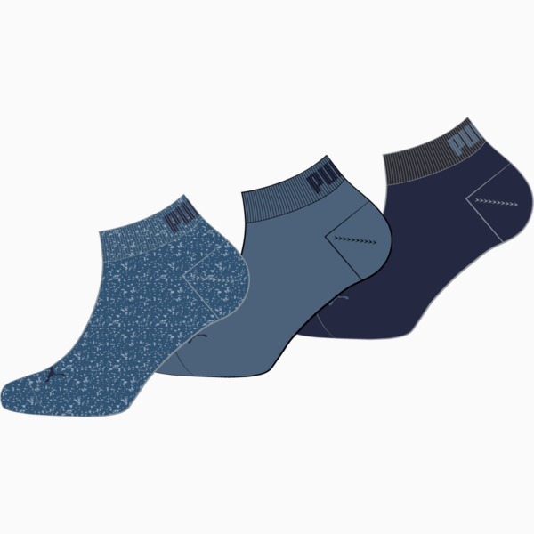 Medias PUMA para niños (3 pares), denim blue, large-ARG