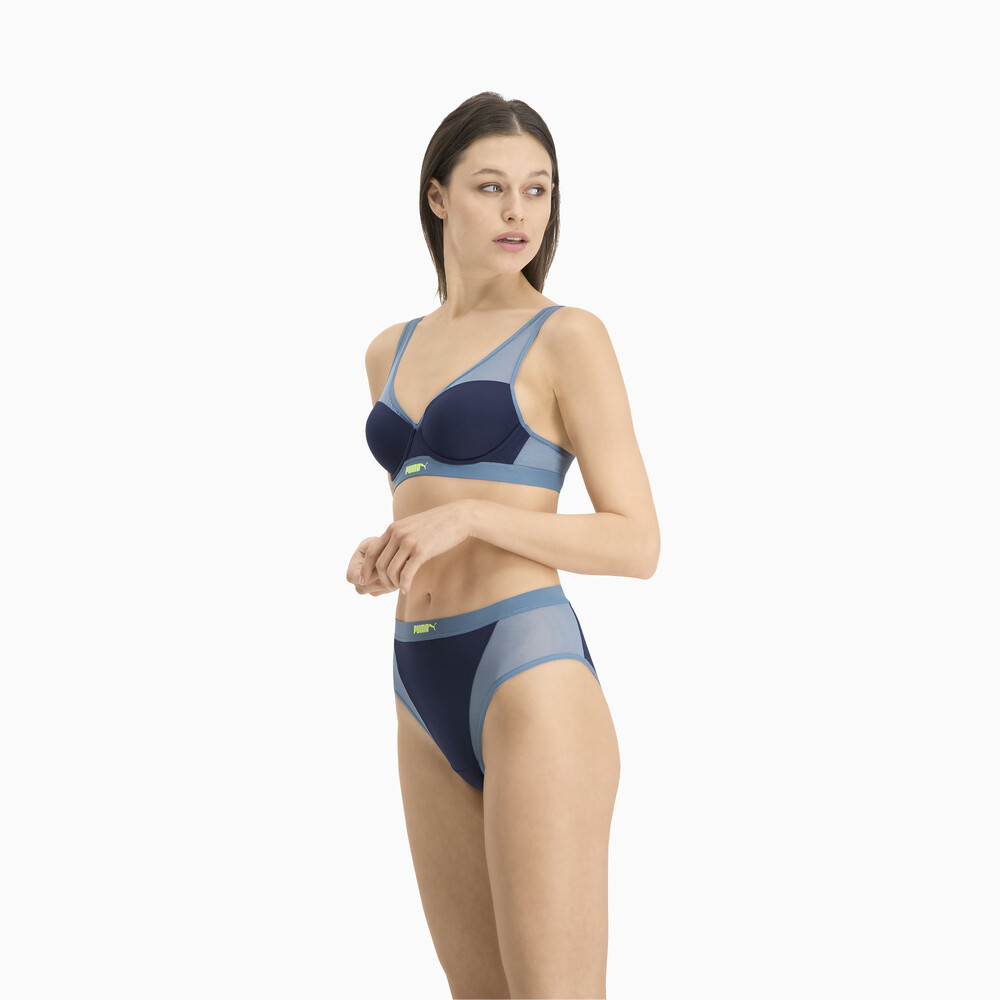 

PUMA - female - Женское нижнее белье PUMA High Leg Brazilian 1P P – blue –