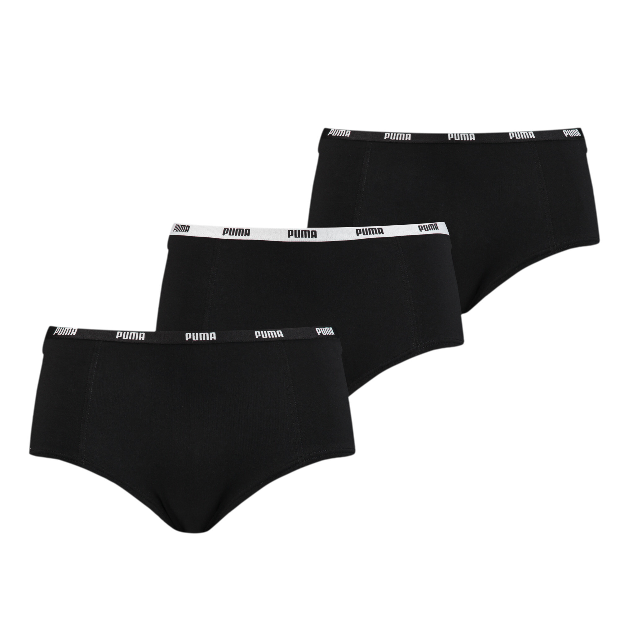 Women's Puma Mini Short's Underwear 3 Pack, Size 4, Clothing