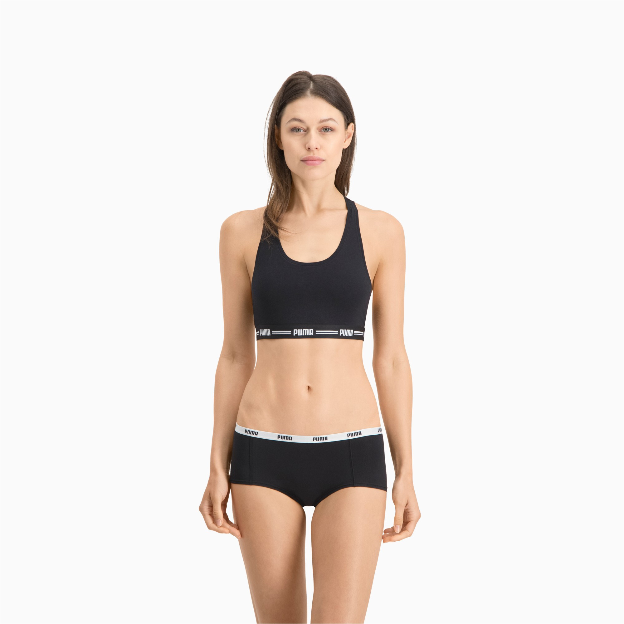 Licence Puma Damen Panties Unterwäsche 3er-Pack | Black | Größe: 4