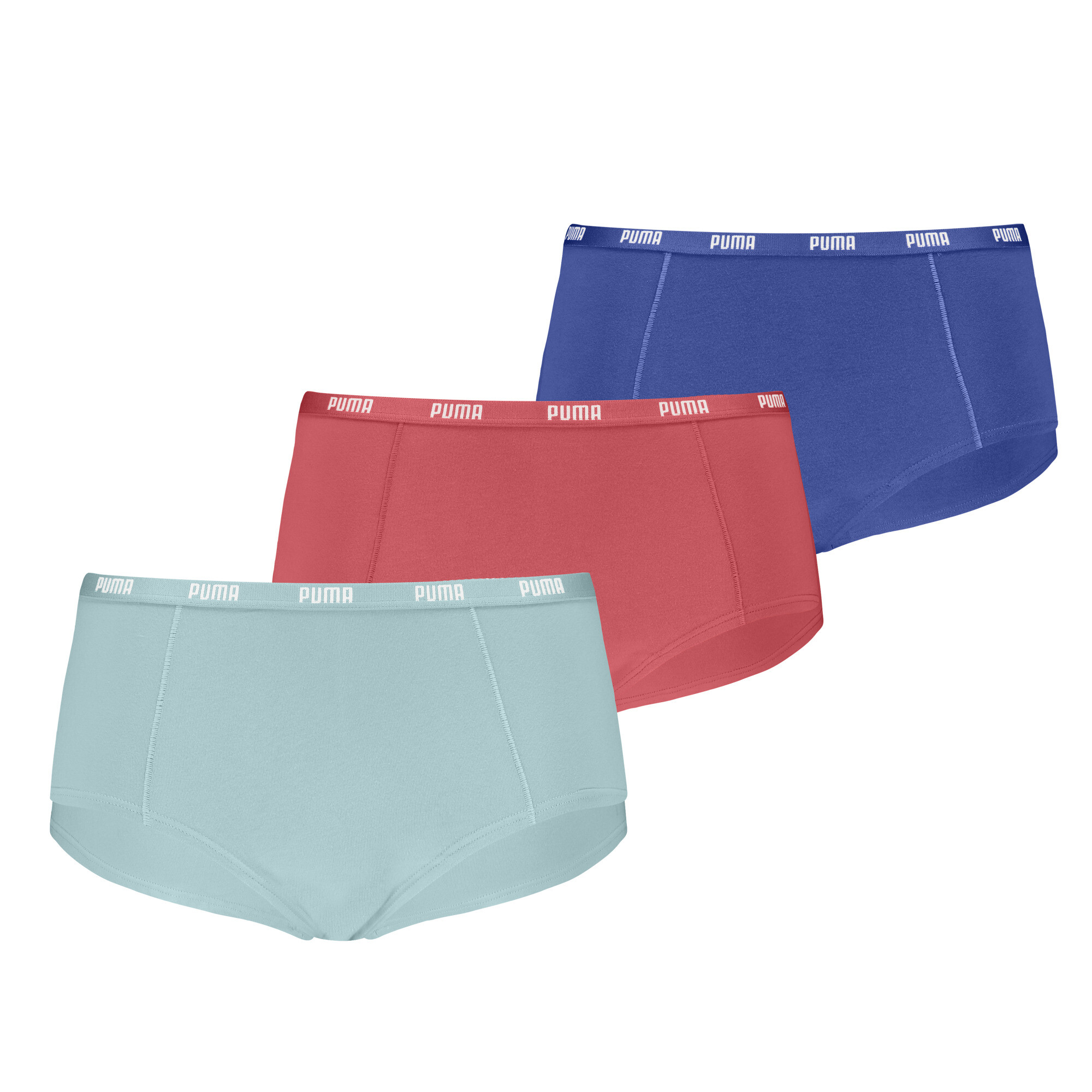 Licence Puma Damen Panties Unterwäsche 3er-Pack | Mixed Colors | Größe: 1