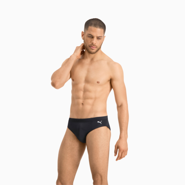 PUMA Swim Classic Men's Swimming Brief, black, large-ZAF