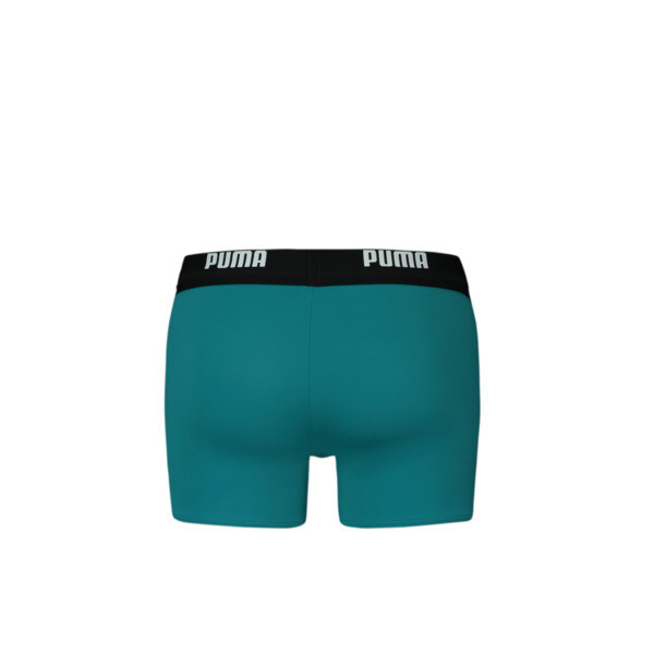 PUMA Swim Logo Men's Swimming Trunks, real teal, large-ZAF