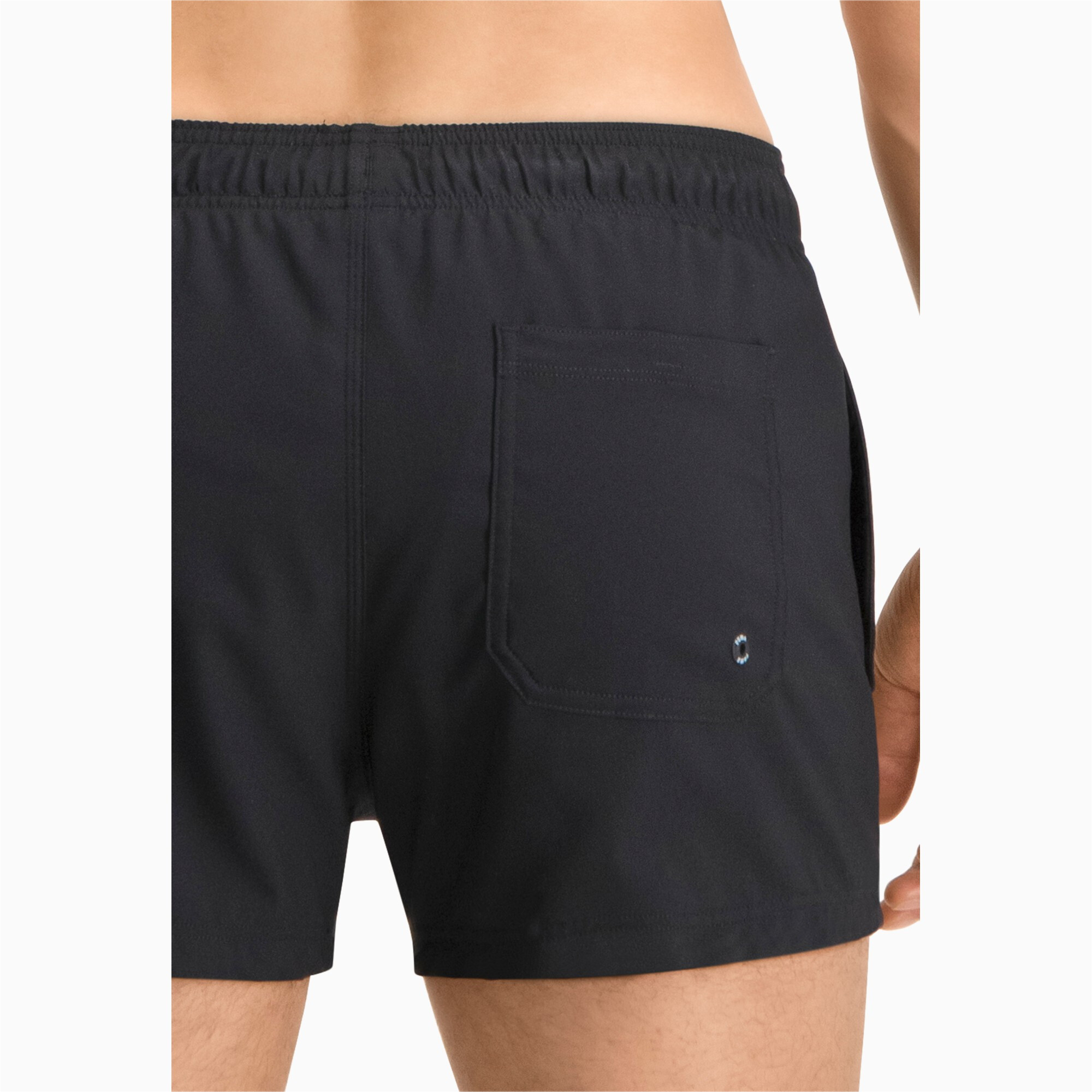 Men's Puma's Short Length Swimming Shorts, Black, Size M, Clothing