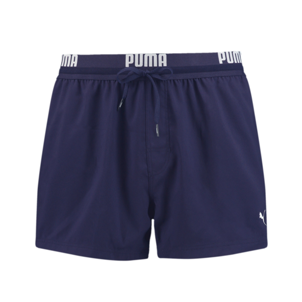 PUMA  Logo Men's Short Length Swimming Shorts, navy, large-MEX