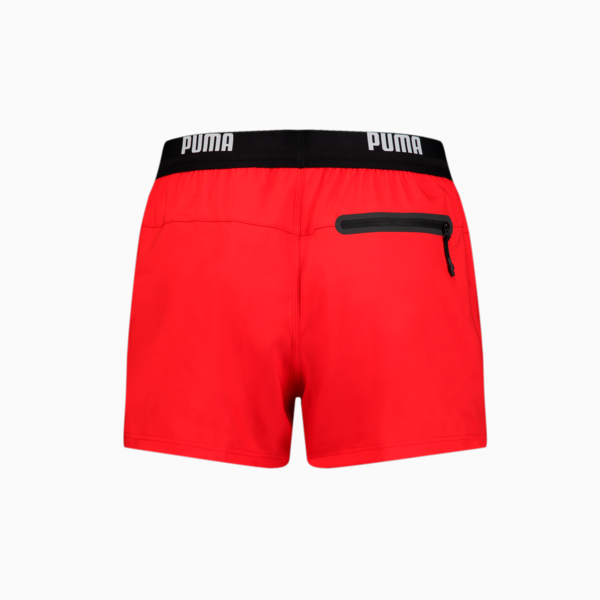 PUMA  Logo Men's Short Length Swimming Shorts, red, large-ZAF