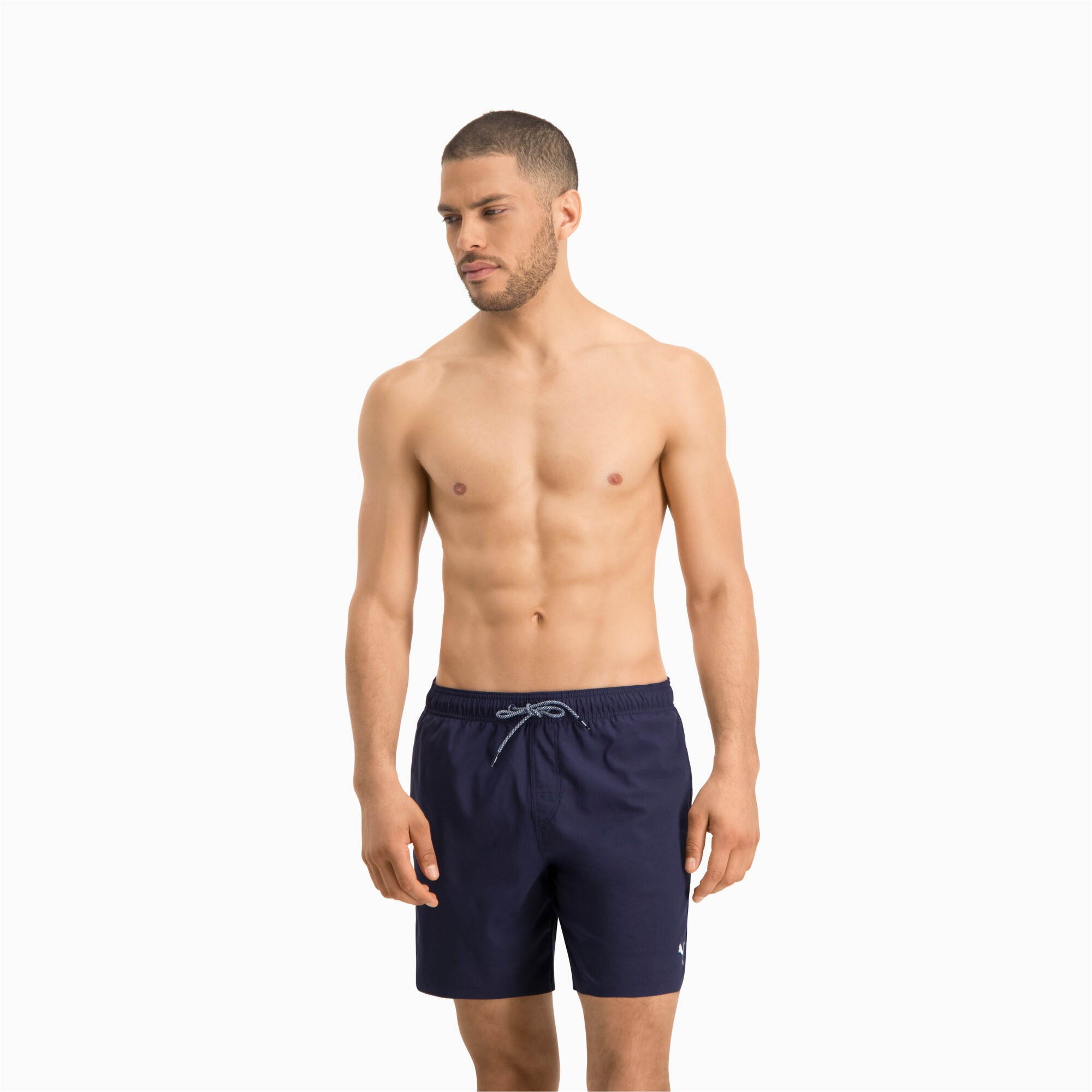 Men's Puma Swim Mid-Length's Swimming Shorts, Blue, Size L, Clothing