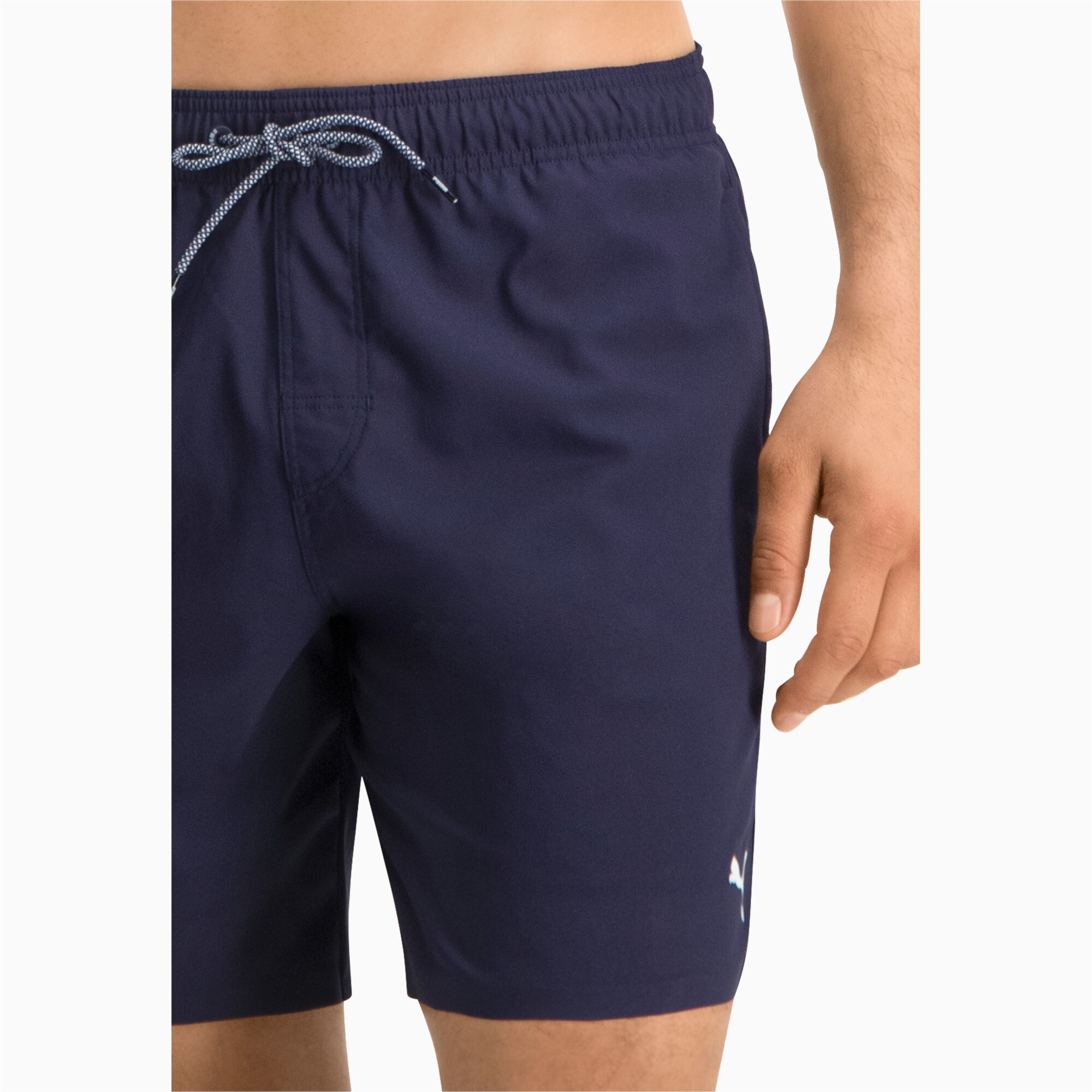 Men's Puma Swim Mid-Length's Swimming Shorts, Blue, Size L, Clothing