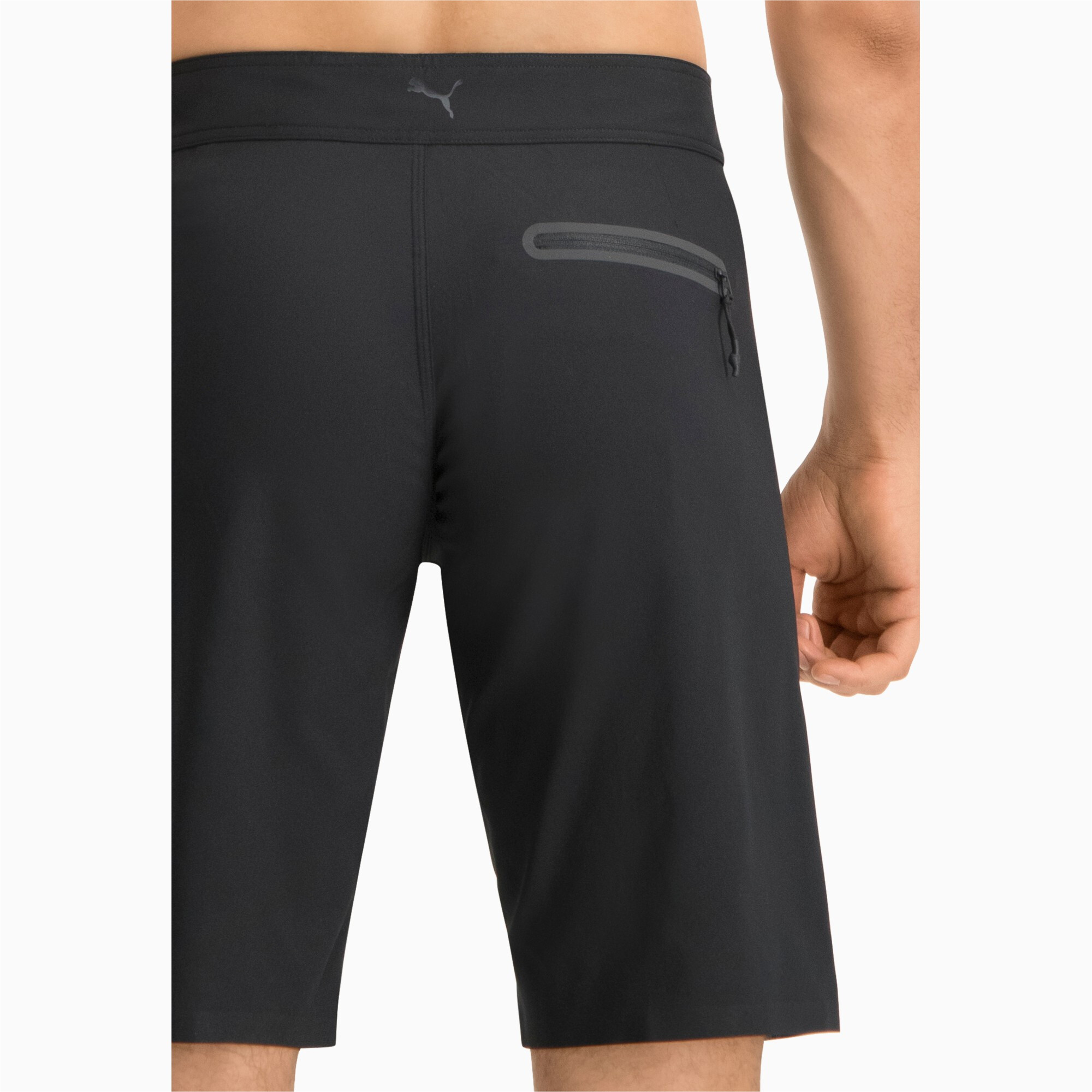 PUMA Swim lange boardshort voor Heren, Zwart, Maat XS thumbnail 4