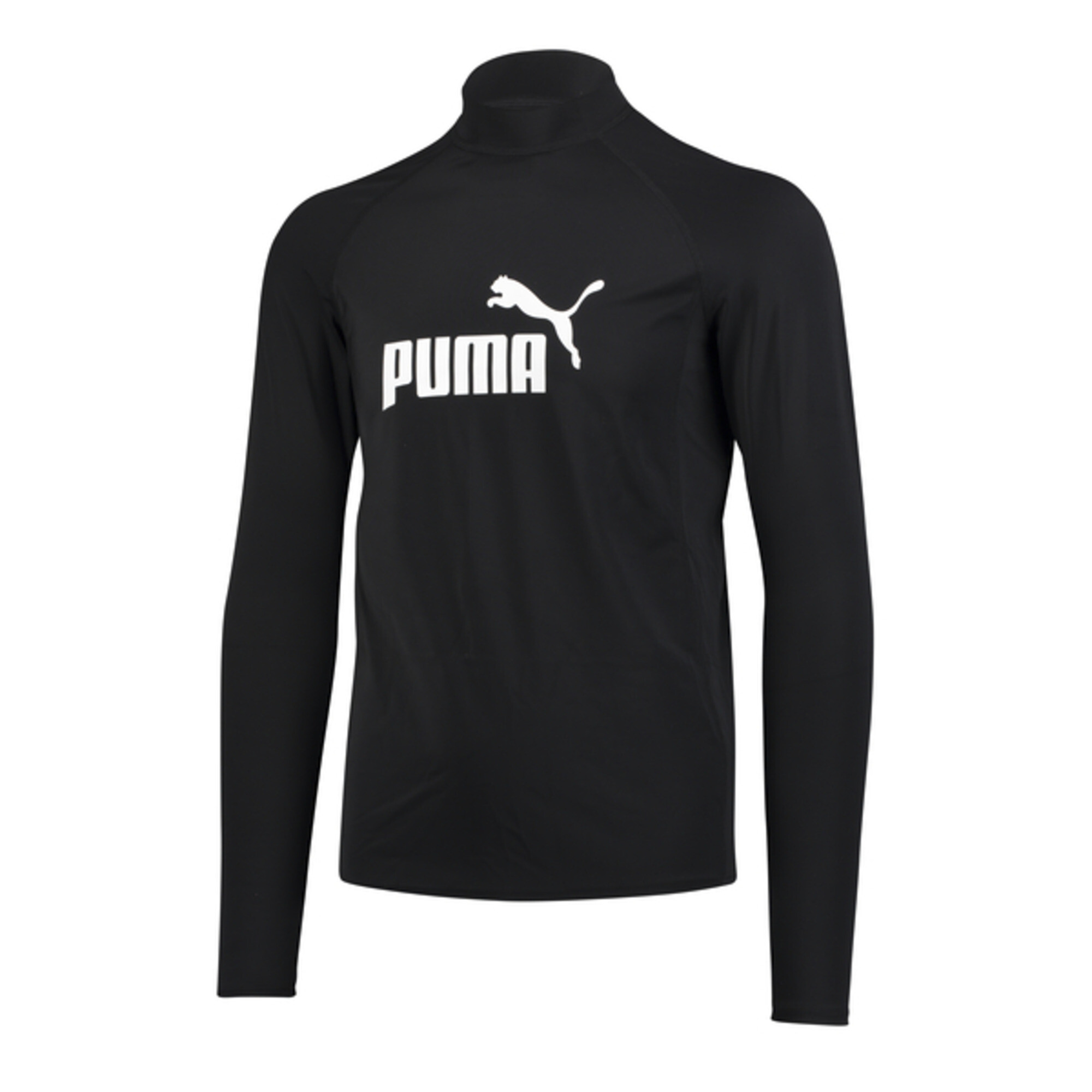 بلوزة سباحة واقية من الطفح الجلدي للرجال بأكمام طويلة PUMA Swim اسود