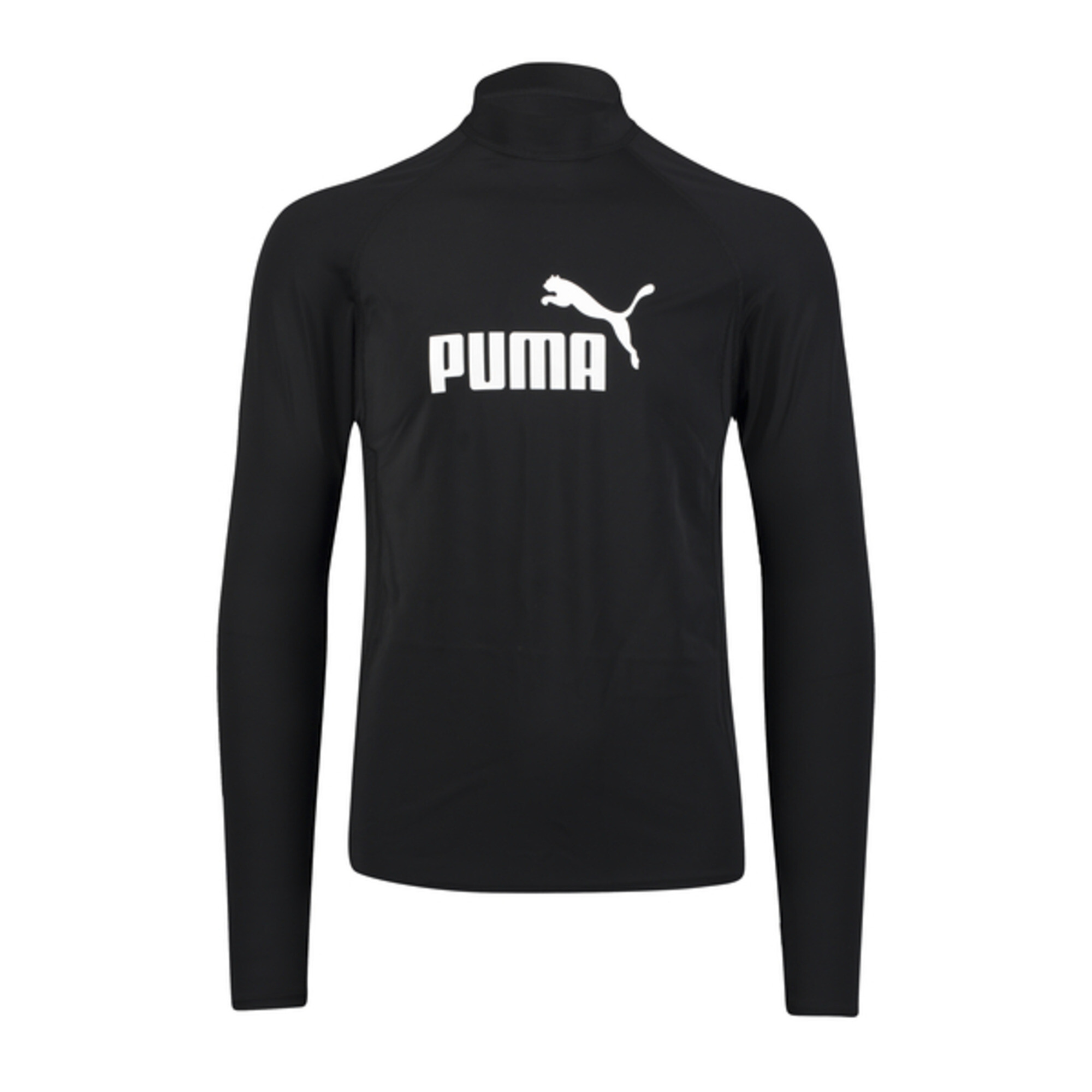 بلوزة سباحة واقية من الطفح الجلدي للرجال بأكمام طويلة PUMA Swim اسود