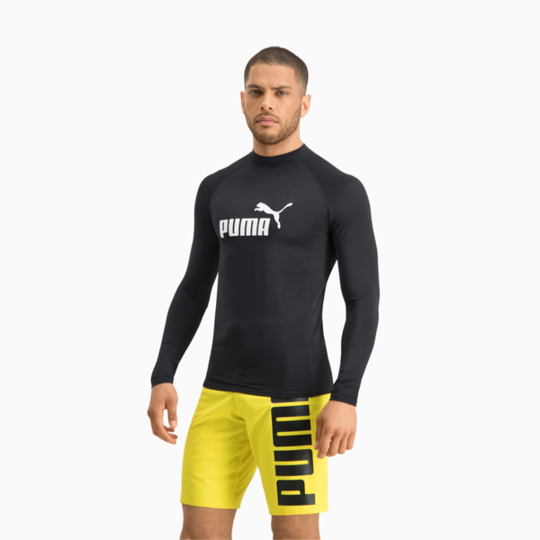 Playera Acuática Hombre PUMA Swim, black, large-MEX