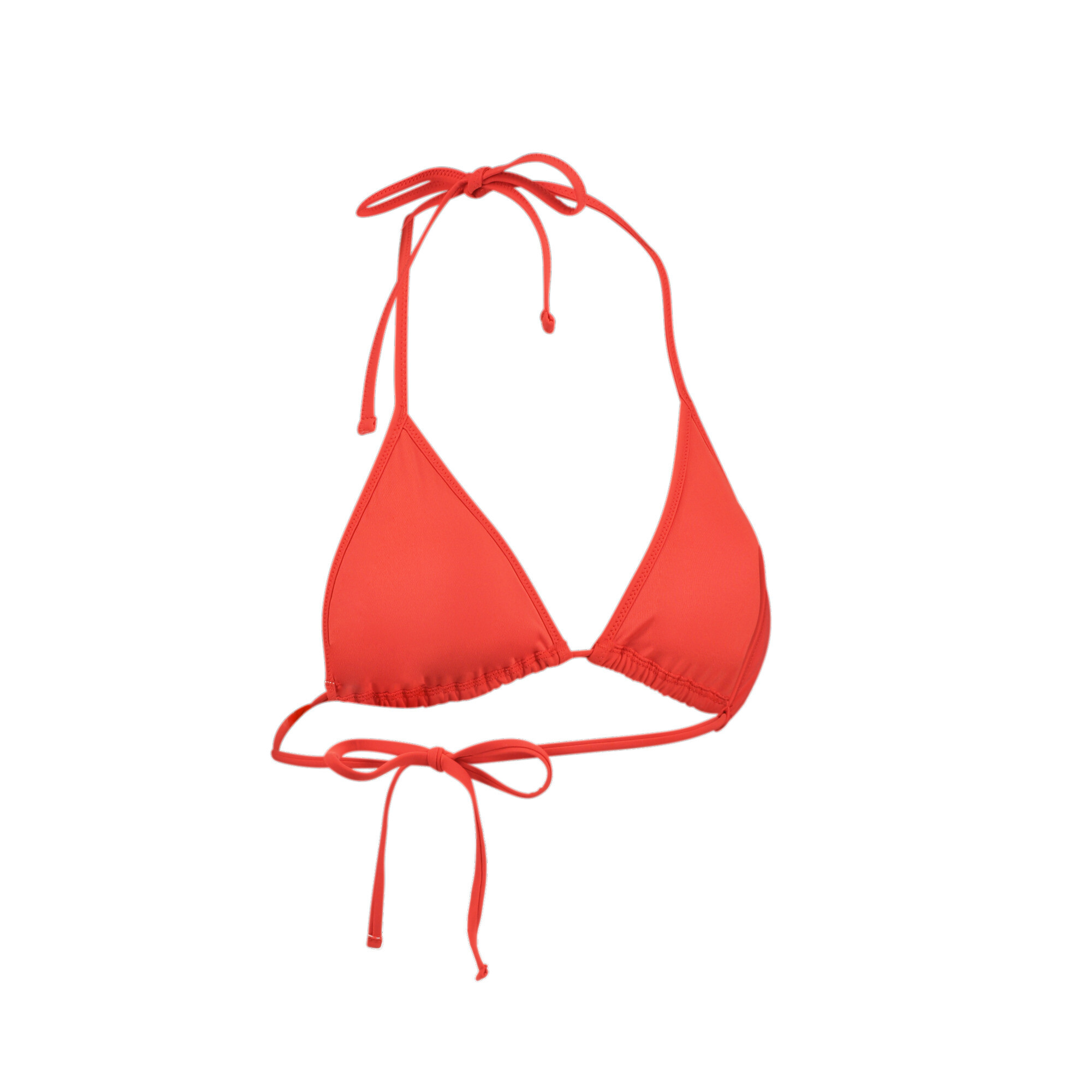 Women's Puma Swim's Triangle Bikini Top, Red, Size S, Sport