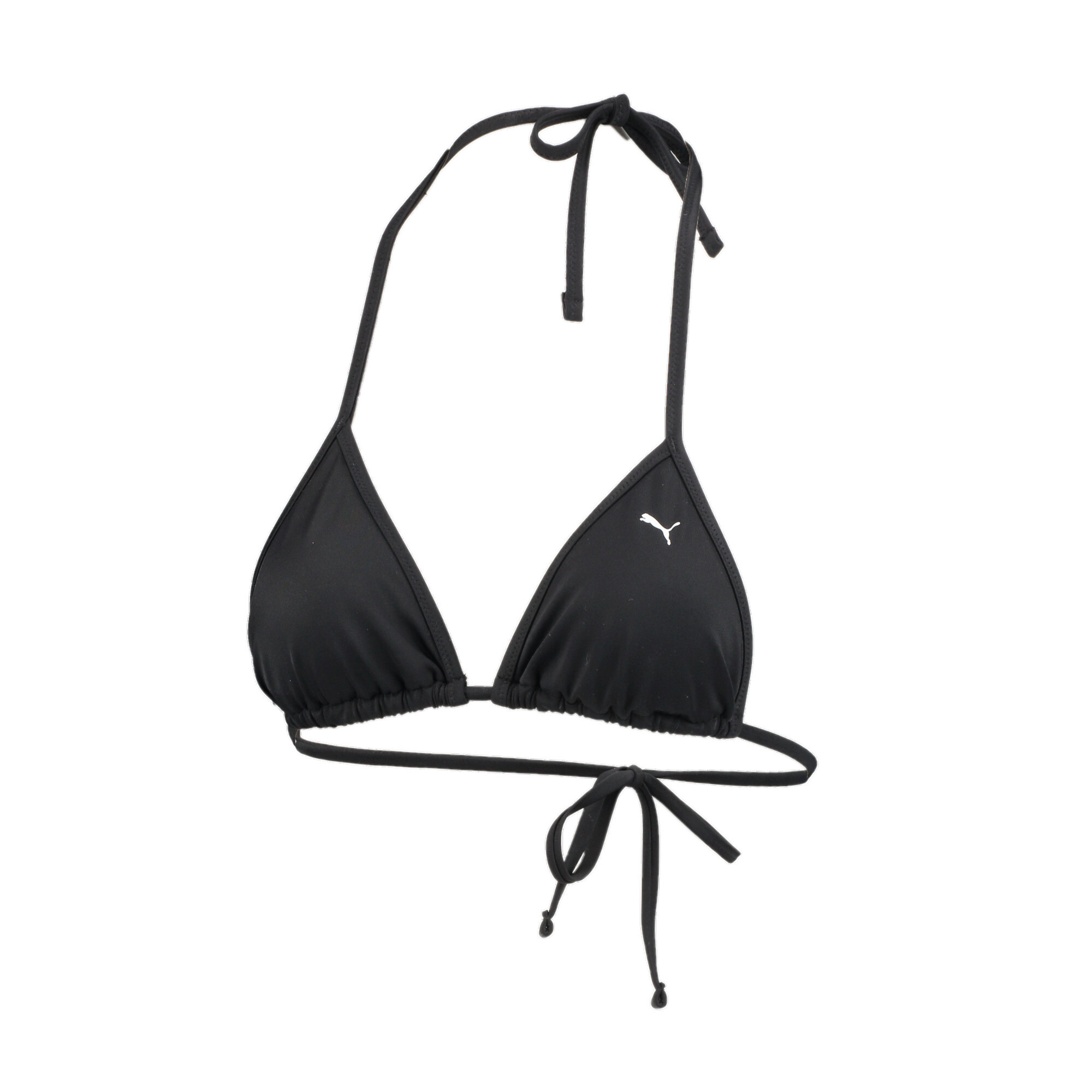 Women's Puma Swim's Triangle Bikini Top, Black, Size M, Clothing