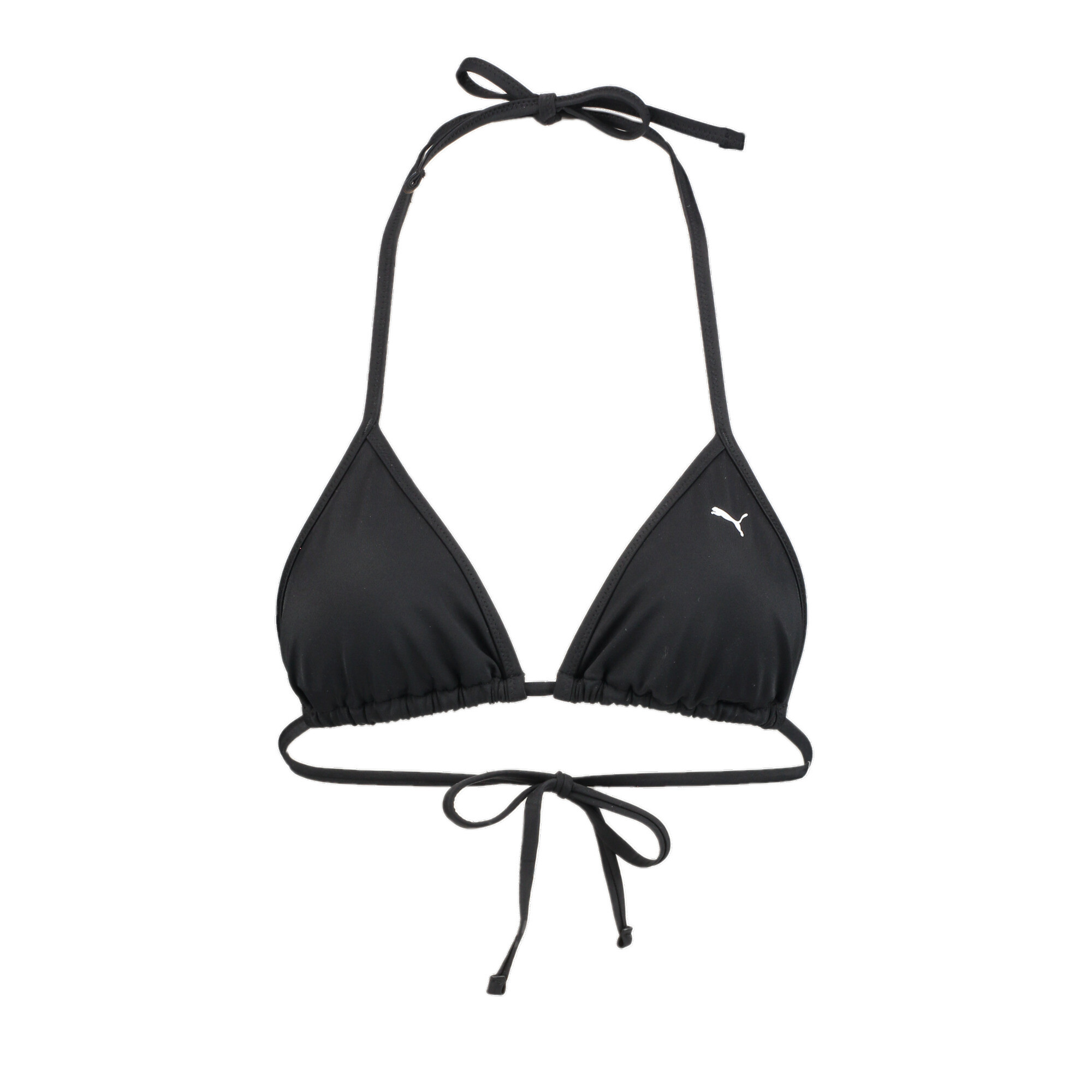 Women's Puma Swim's Triangle Bikini Top, Black, Size M, Clothing