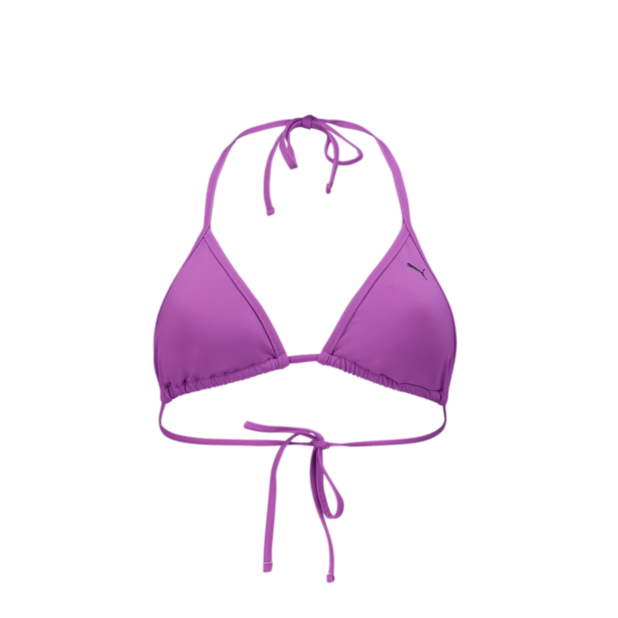 Women's Puma Swim's Triangle Bikini Top, Purple, Size XL, Sport