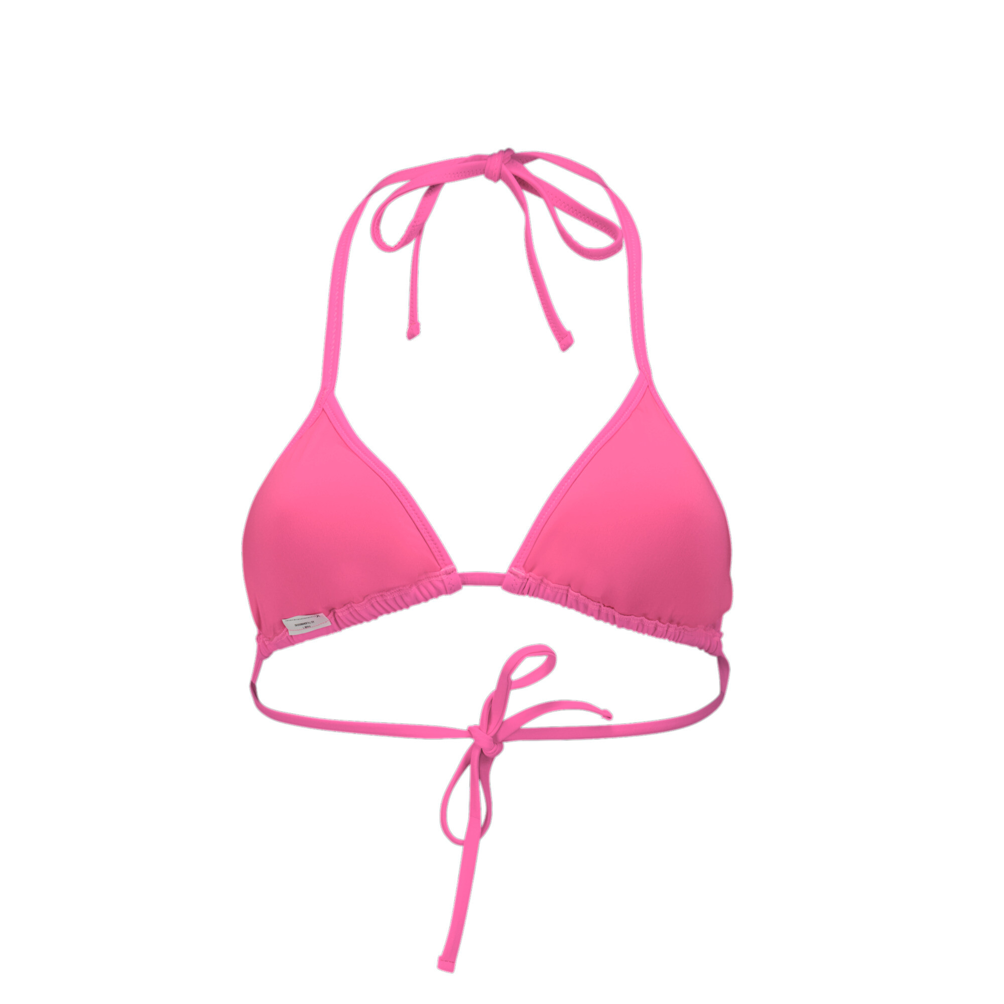 Women's Puma Swim's Triangle Bikini Top, Pink, Size XL, Sport