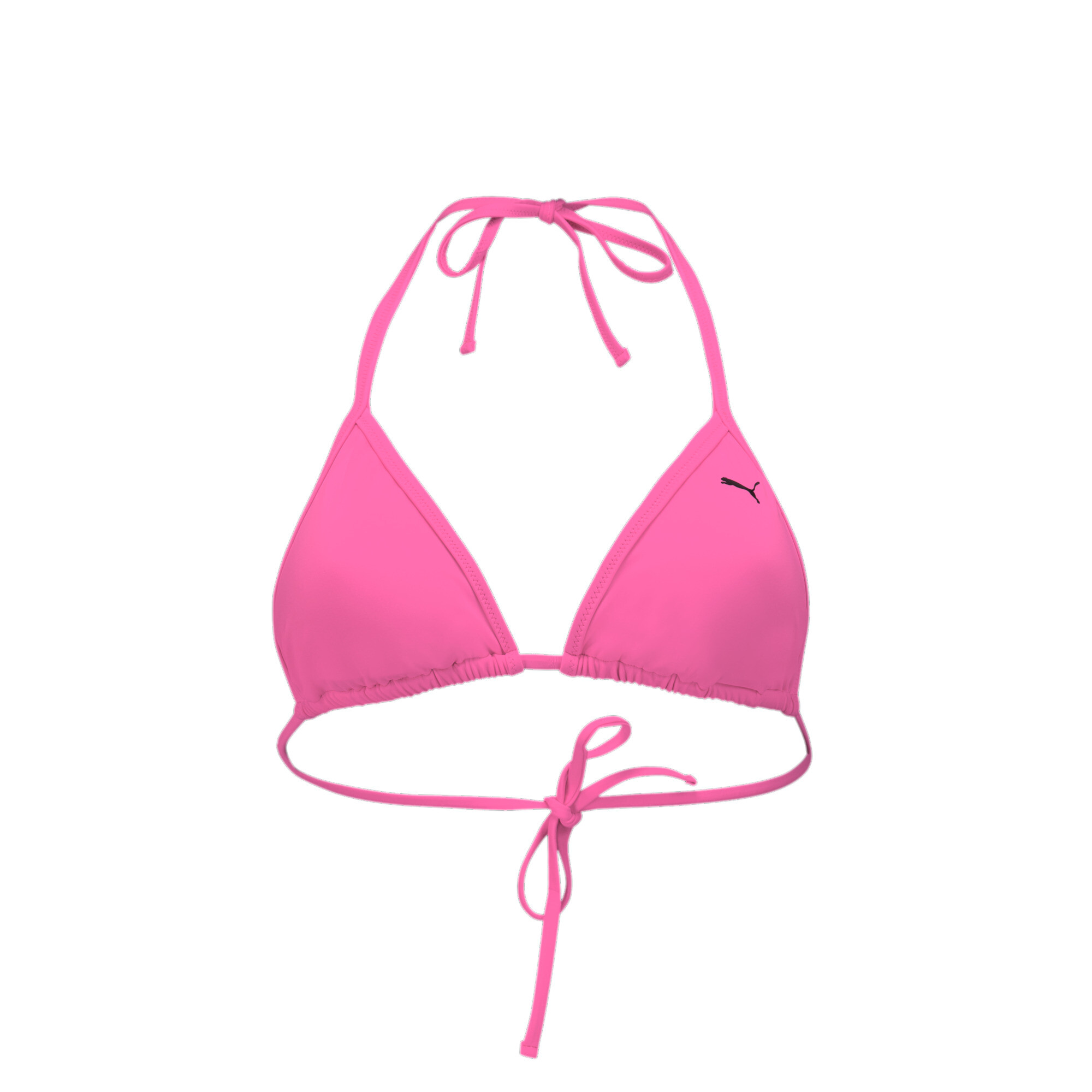 Women's Puma Swim's Triangle Bikini Top, Pink, Size XL, Sport