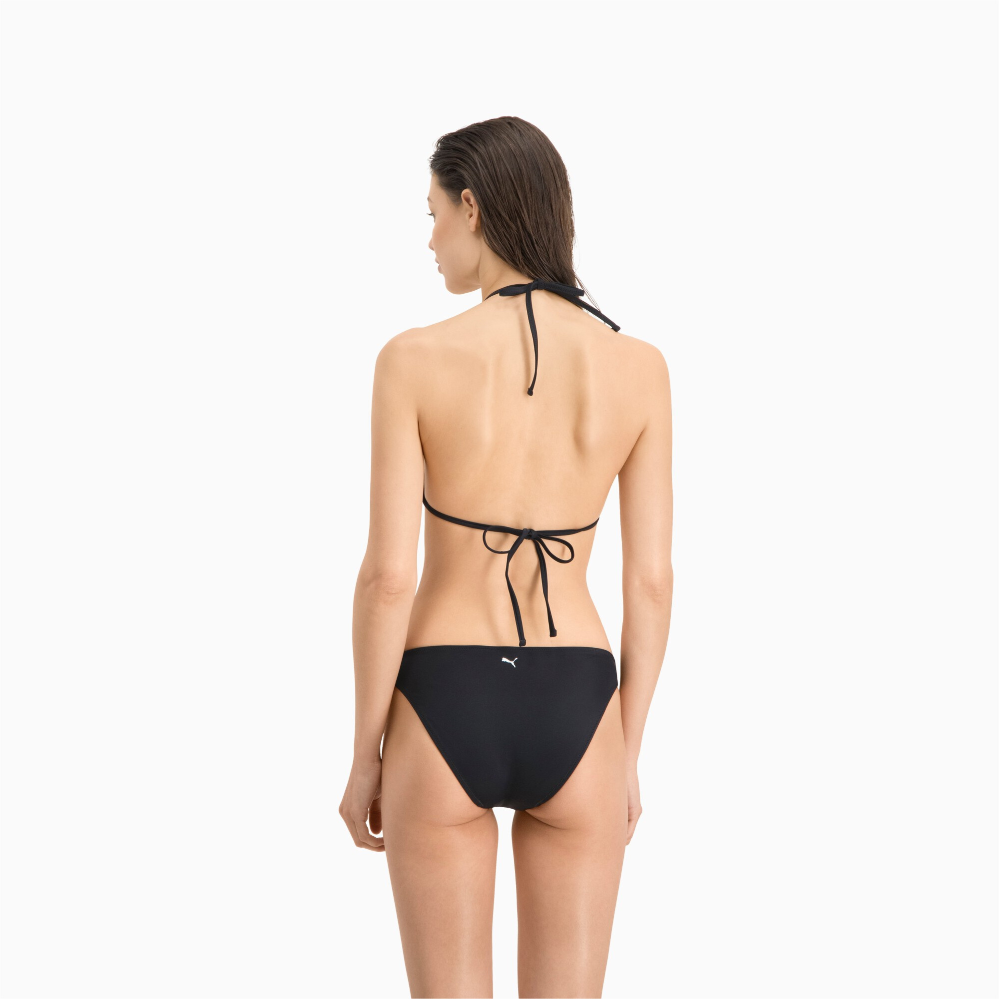 Women's Puma Swim's Classic Bikini Bottom, Black, Size S, Clothing