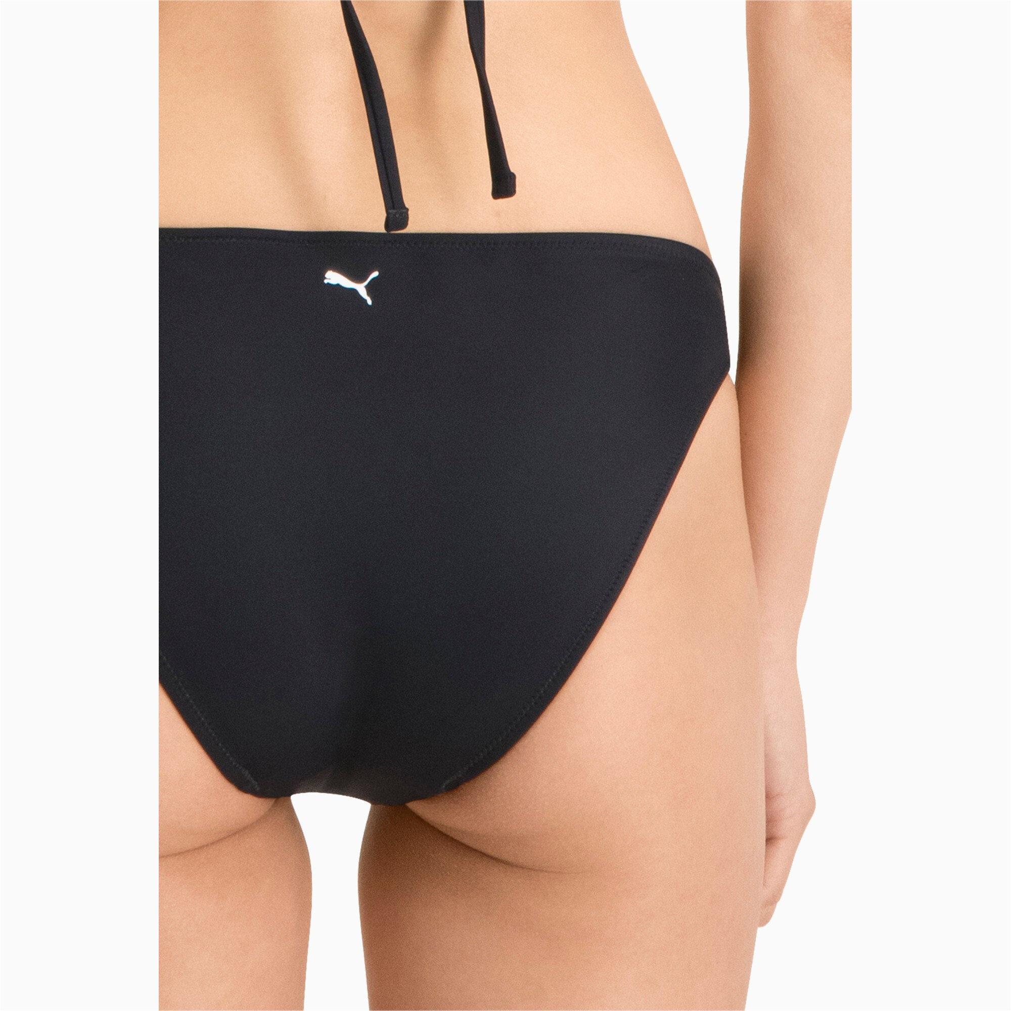 Women's Puma Swim's Classic Bikini Bottom, Black, Size S, Clothing