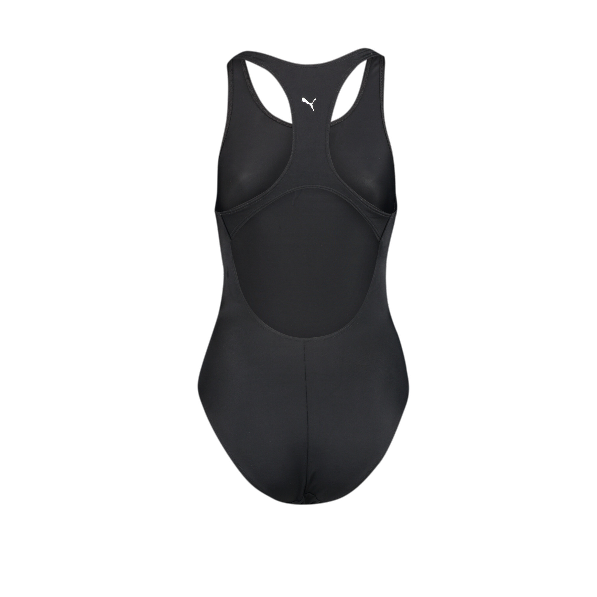 Women's Puma Swim's Racerback Swimsuit, Black, Size XL, Clothing