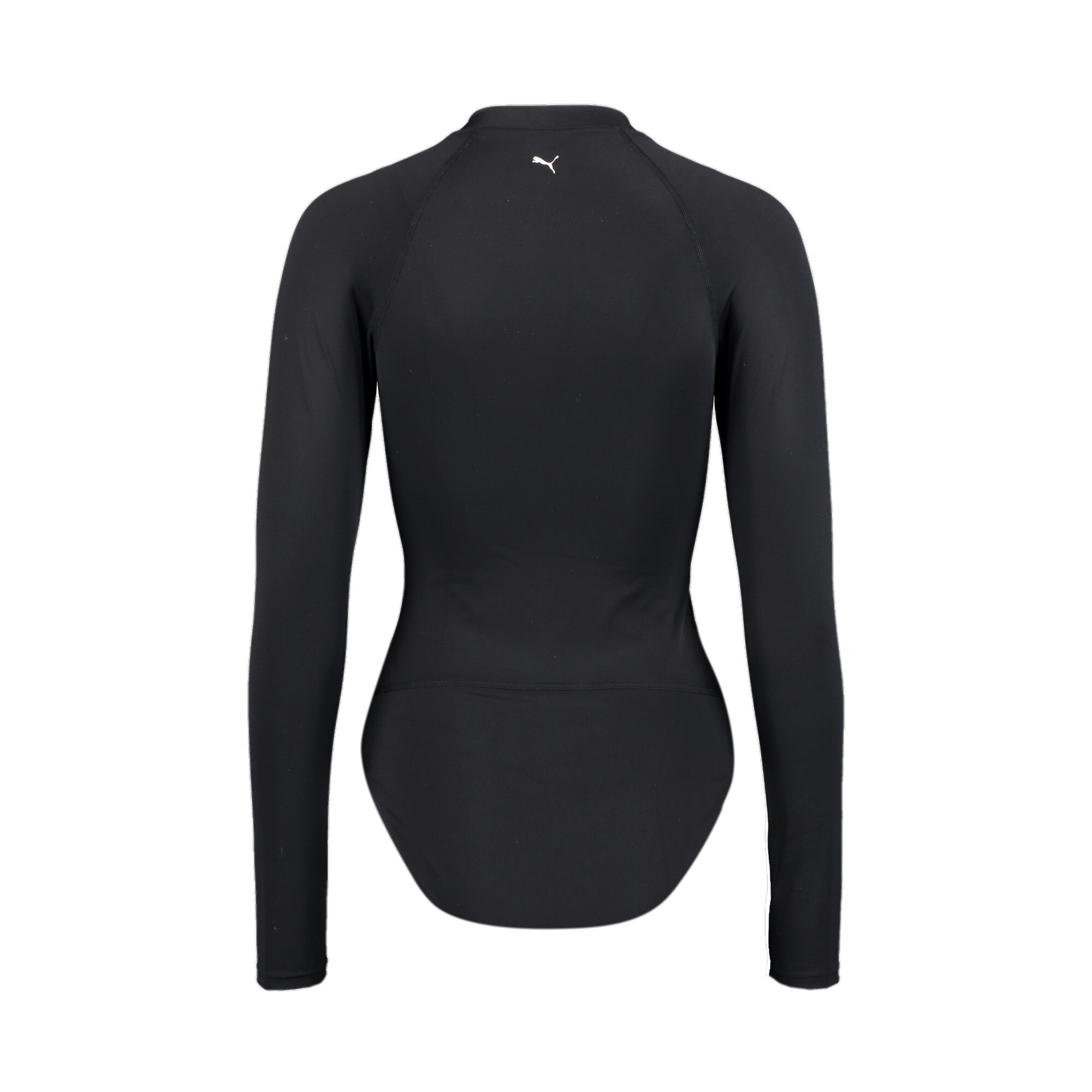 Women's PUMA Swim Long Sleeve Surf Suit In Black, Size Large