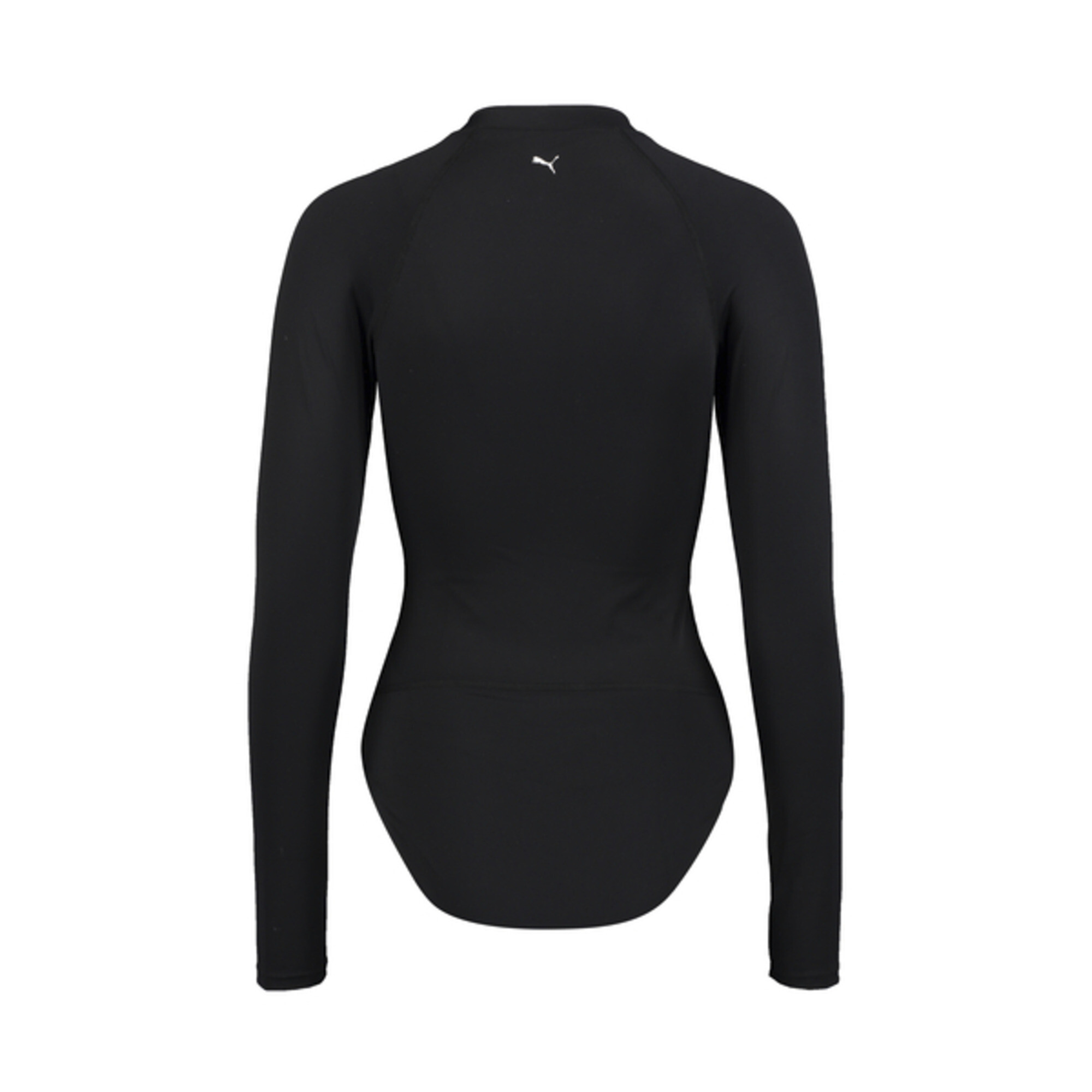 Women's PUMA Swim Long Sleeve Surf Suit In 10 - Black, Size XS