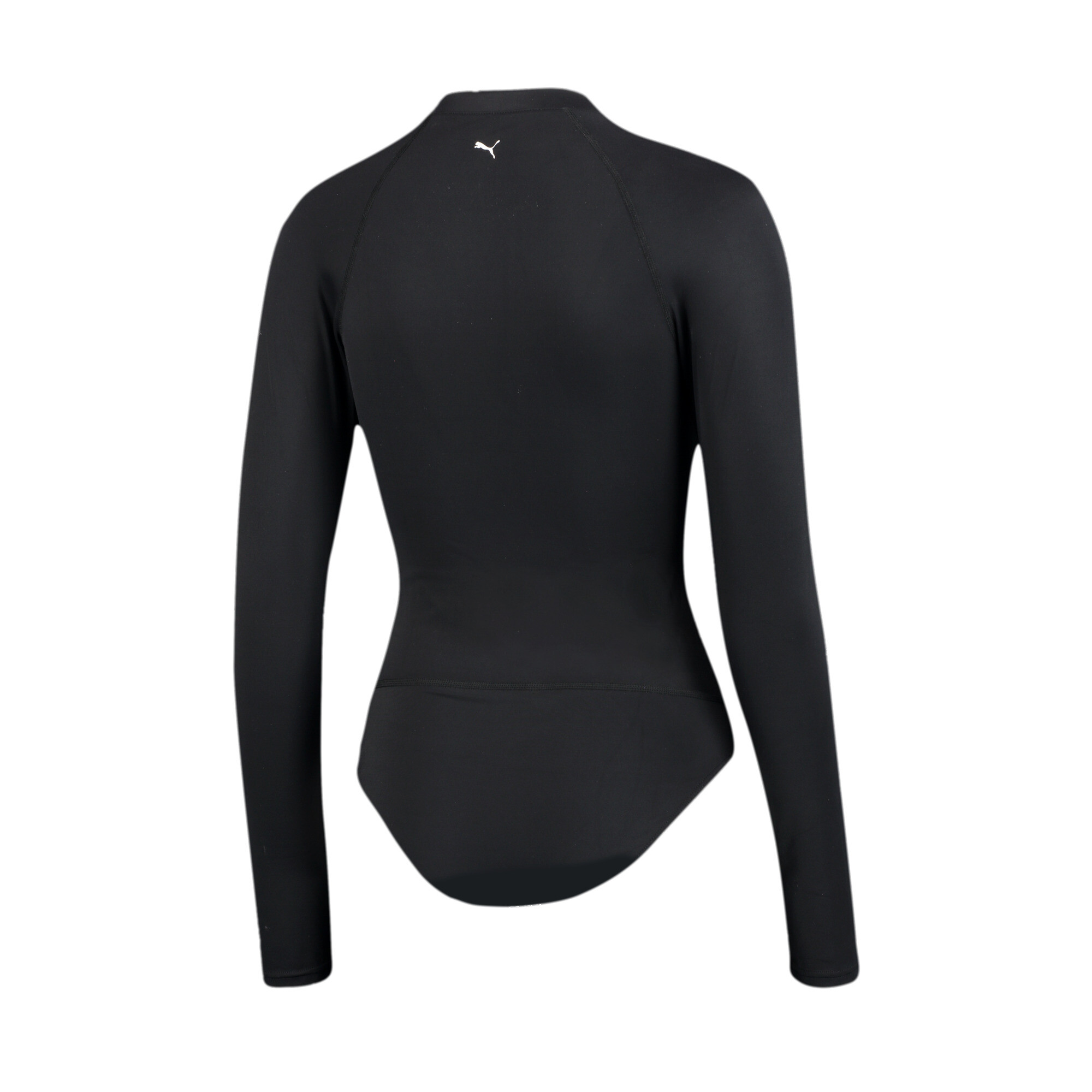 Women's PUMA Swim Long Sleeve Surf Suit In Black, Size Small