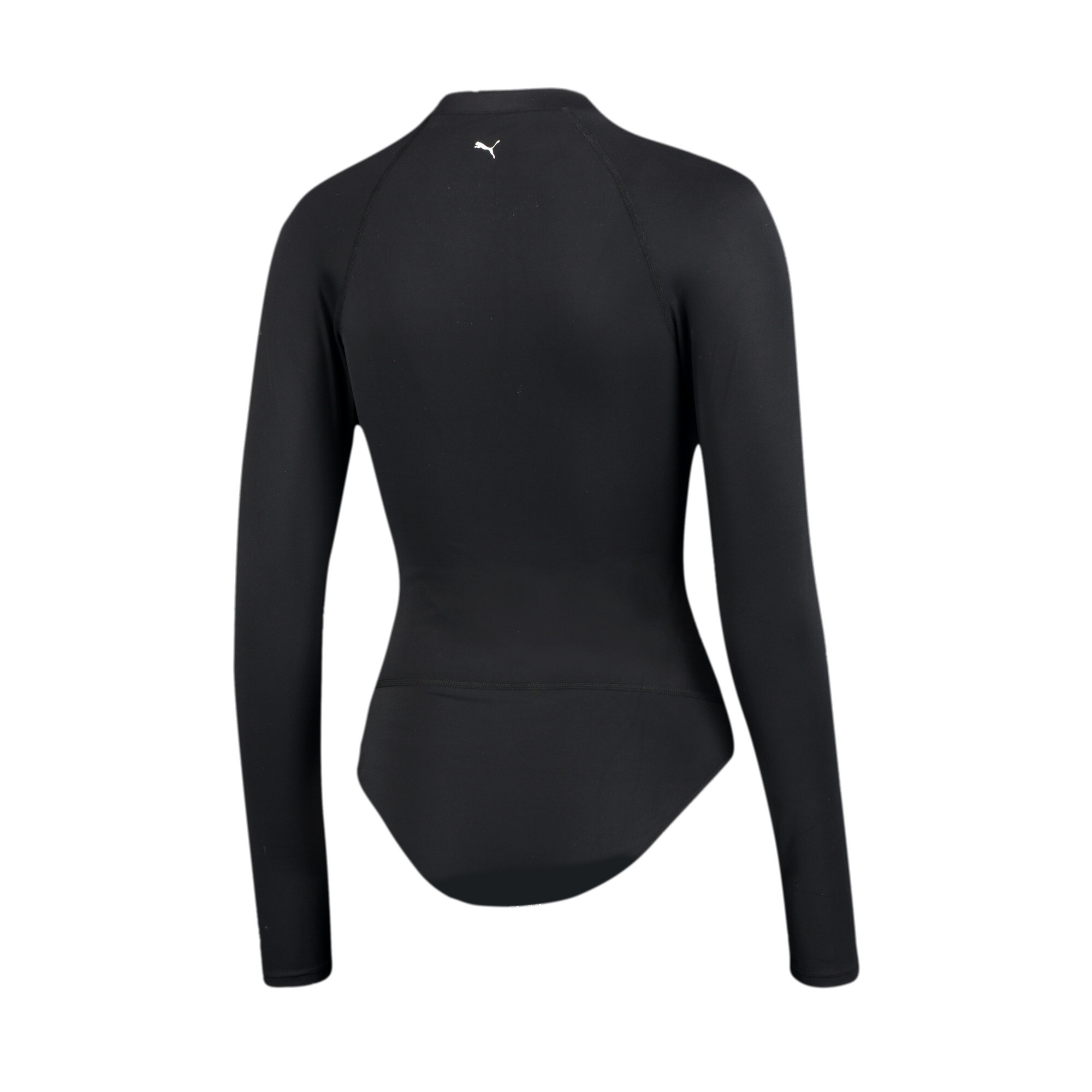 Women's Puma Swim's Long Sleeve Surf Suit, Black, Size L, Clothing