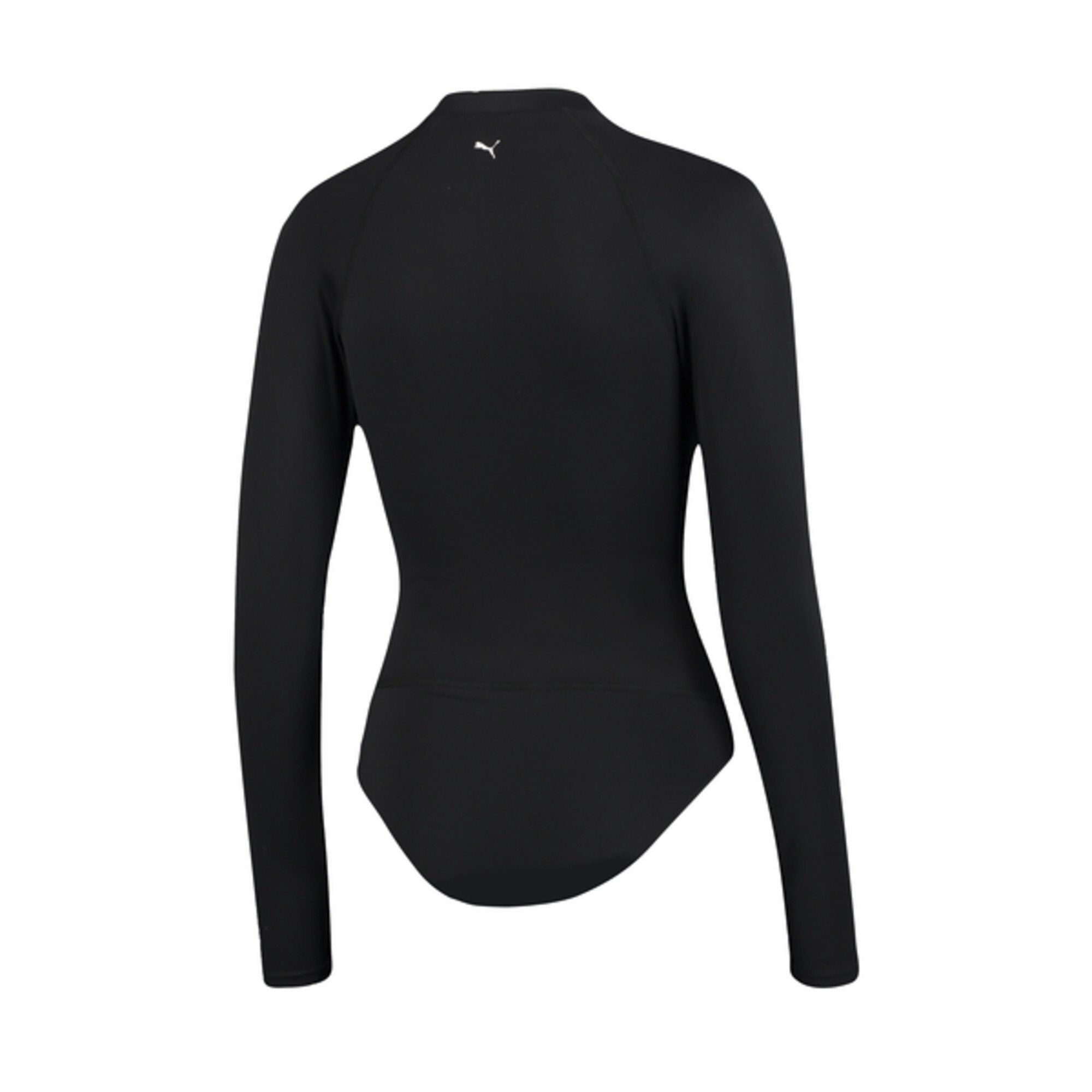 Women's PUMA Swim Long Sleeve Surf Suit In 10 - Black, Size Small