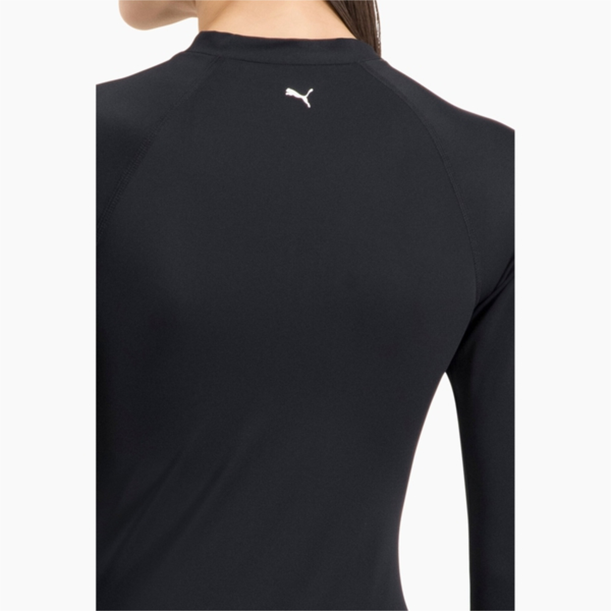 Women's PUMA Swim Long Sleeve Surf Suit In 10 - Black, Size XL