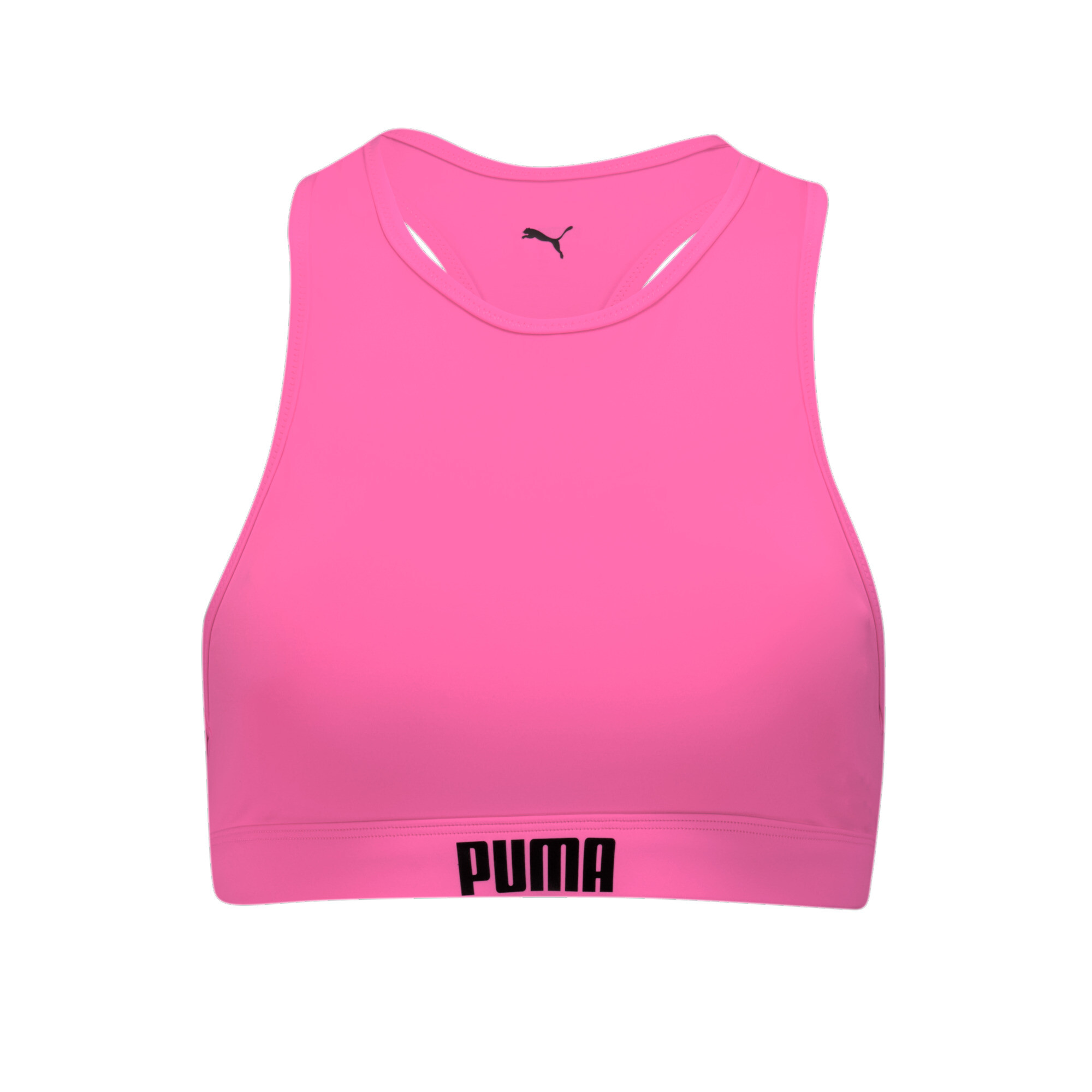 Women's Puma Swim's Racerback Top, Pink, Size L, Sport